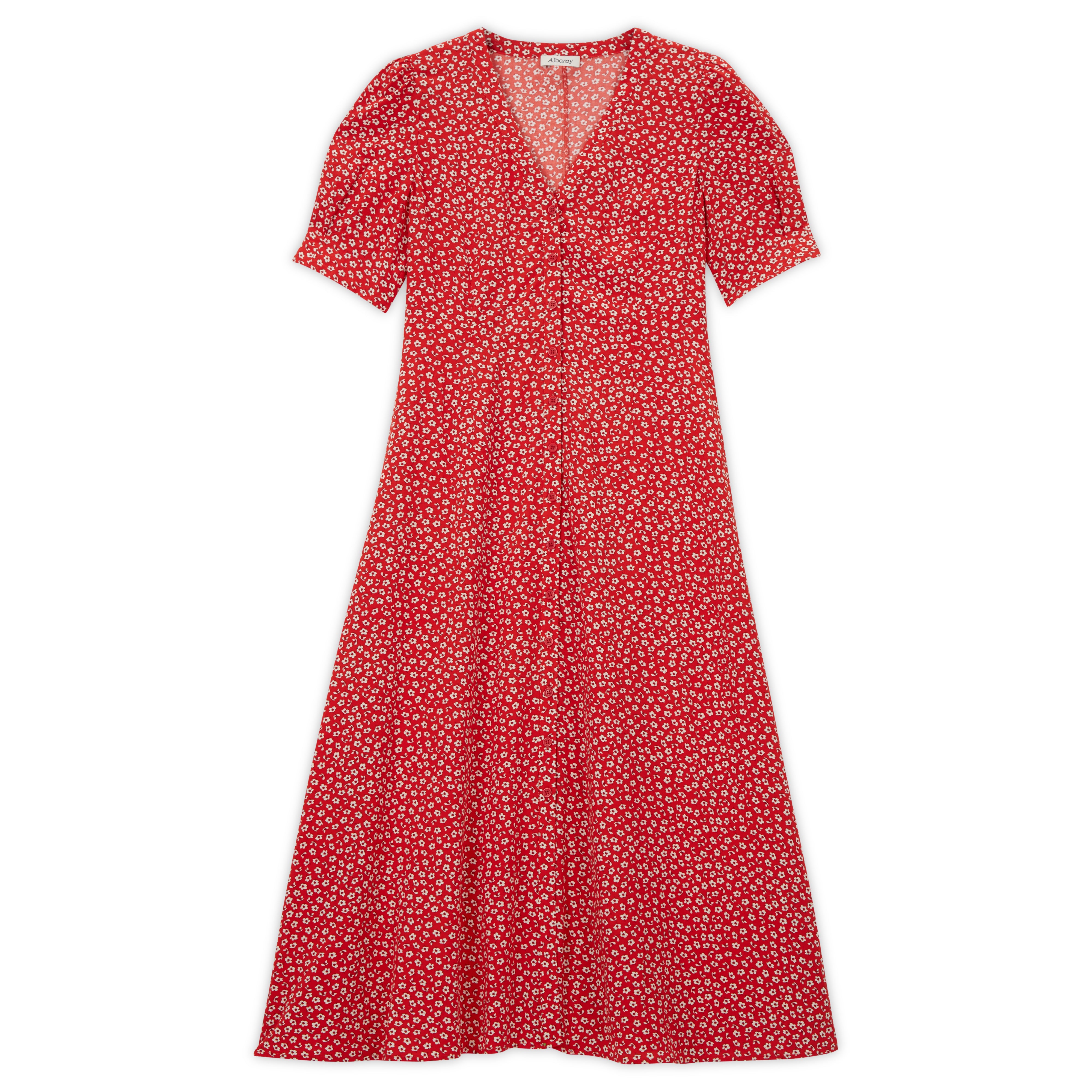 Re-Loved Floating Floral Tea Dress  Size 12