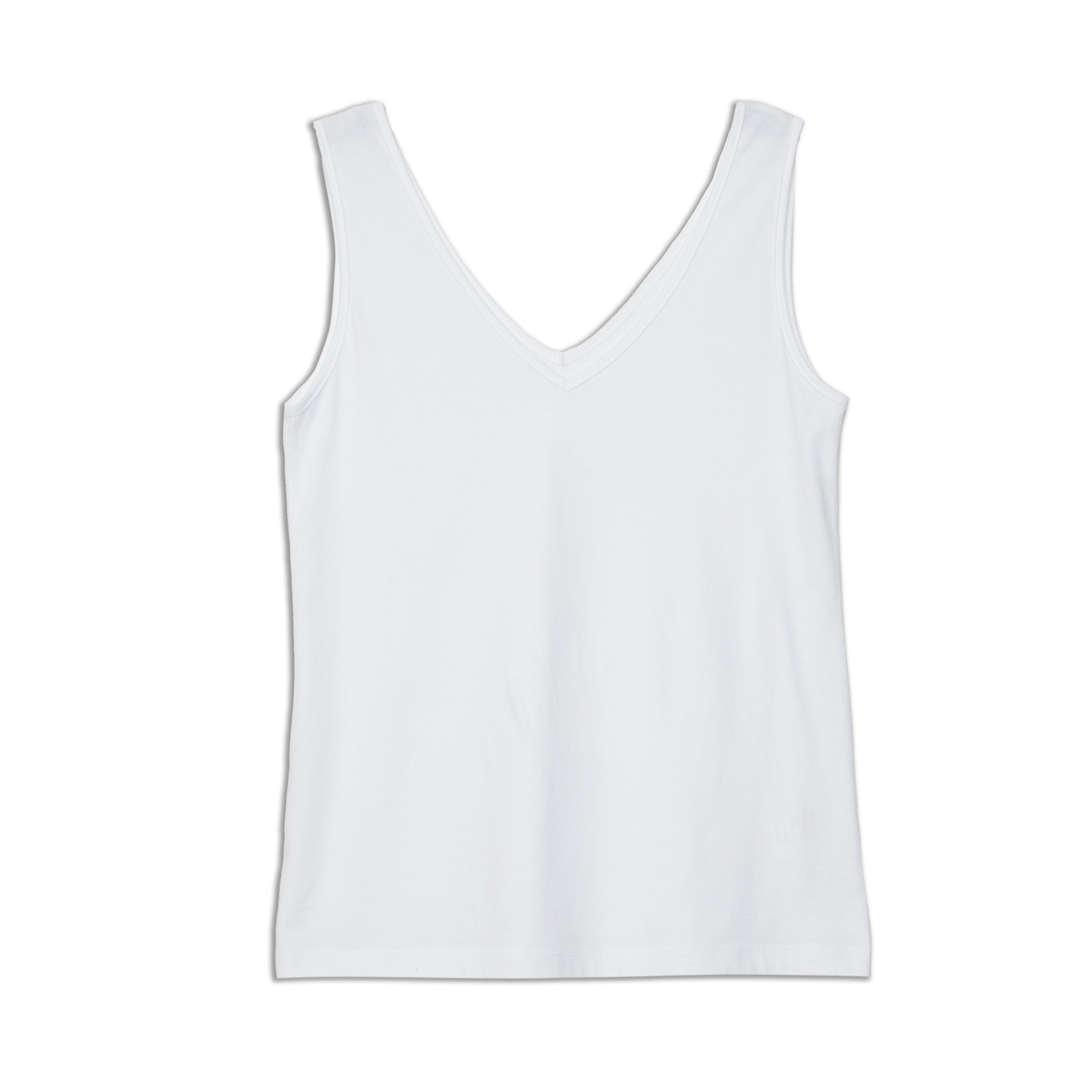 Re-Loved  White V Neck Vest - Size 8