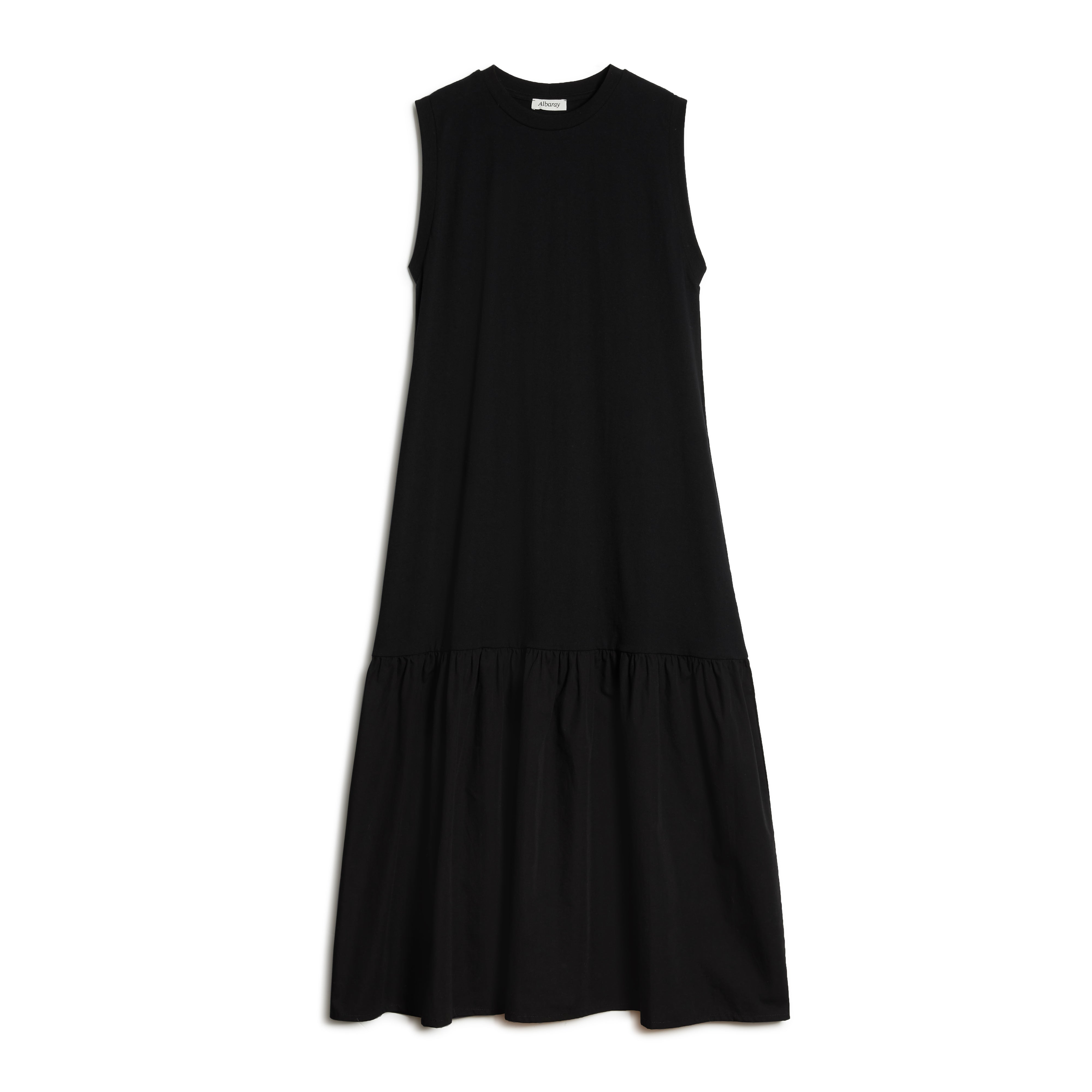 Re-Loved  Tiered Hem Mix Woven Dress - Size 12
