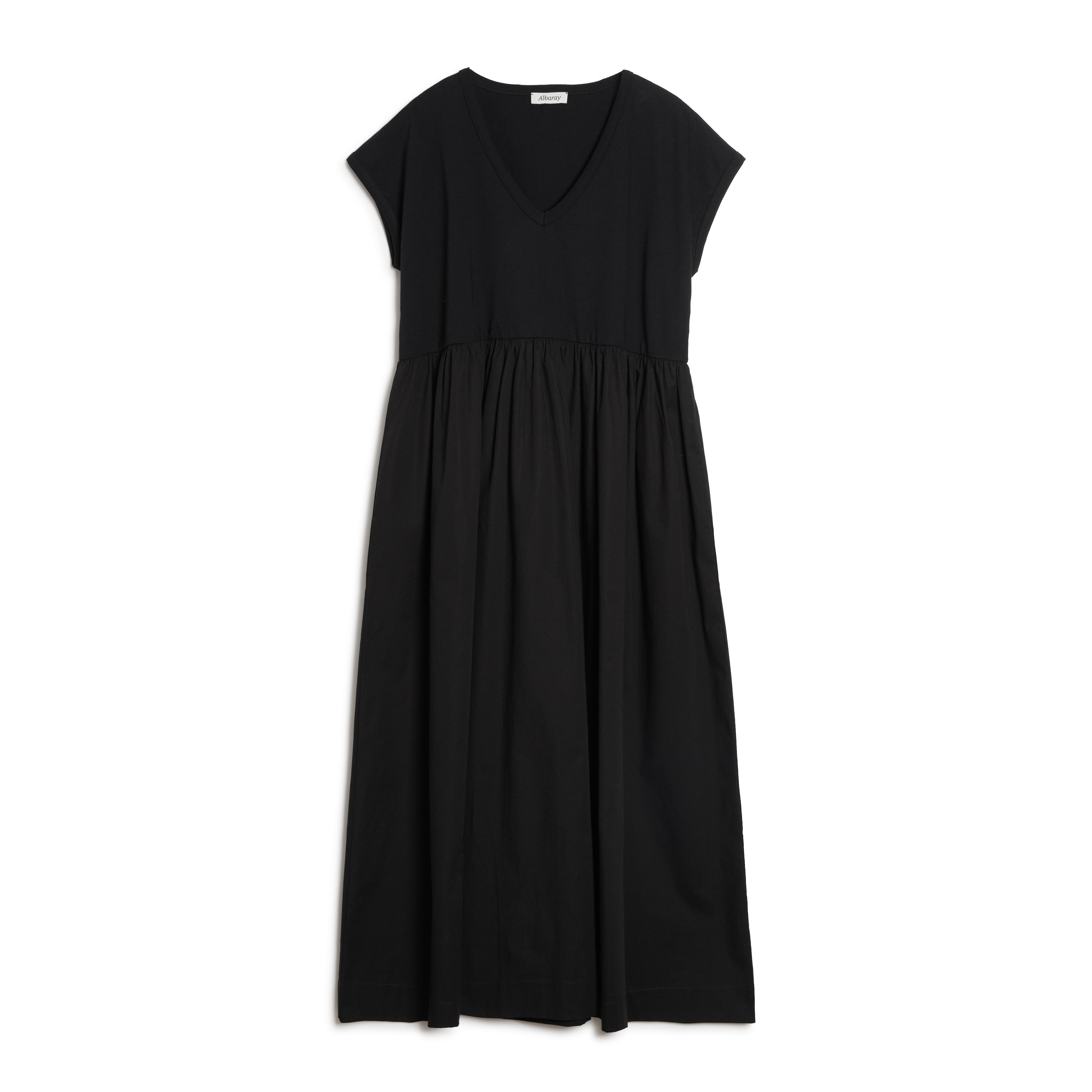 Re-Loved V Neck Woven Mix Dress - Size 8