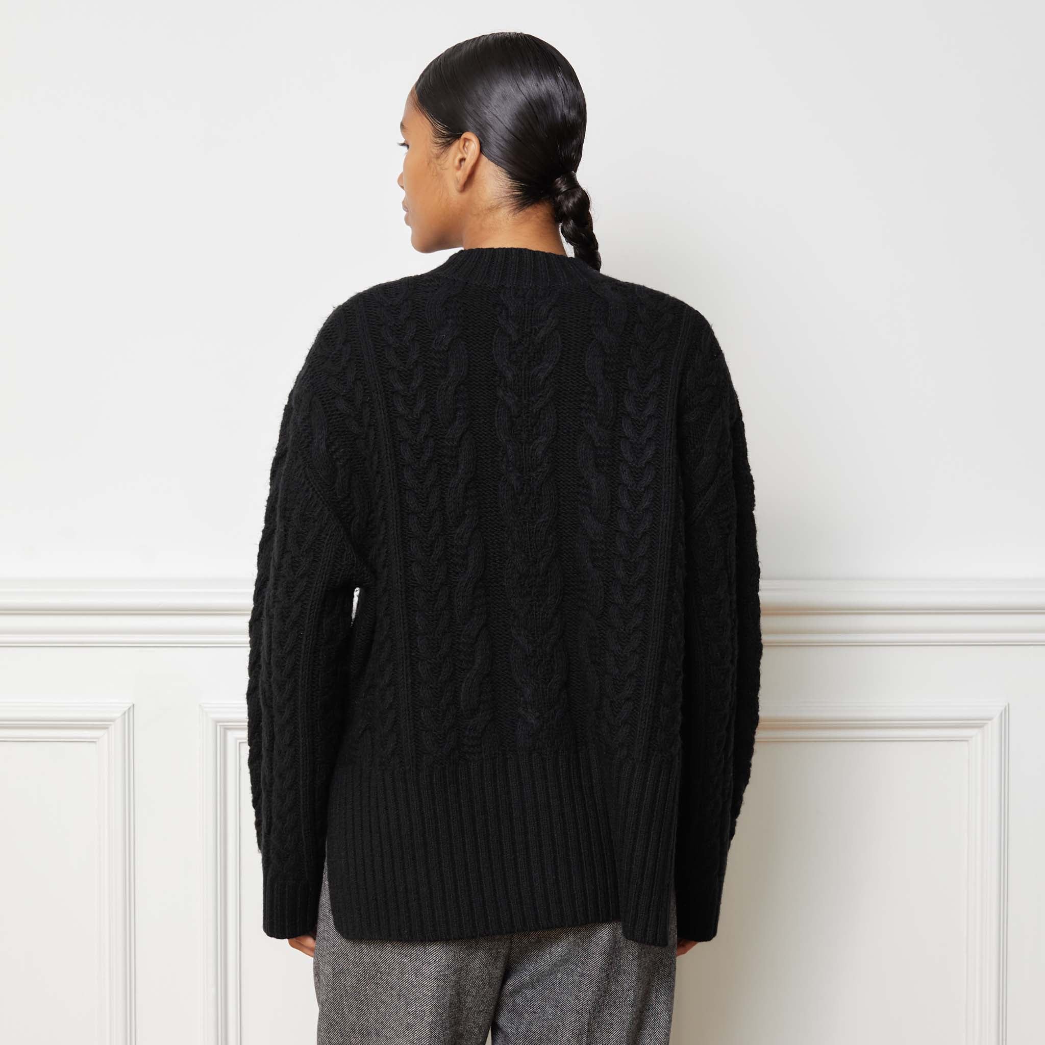 Black cable jumper cheap