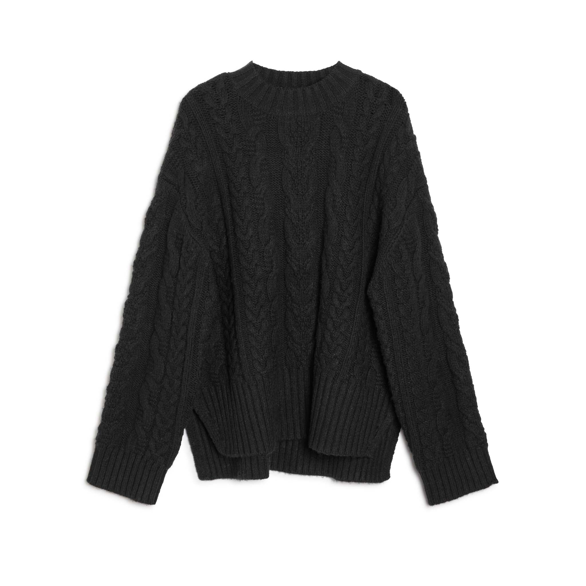 Black Cable Jumper | Sustainable Womenswear | Albaray