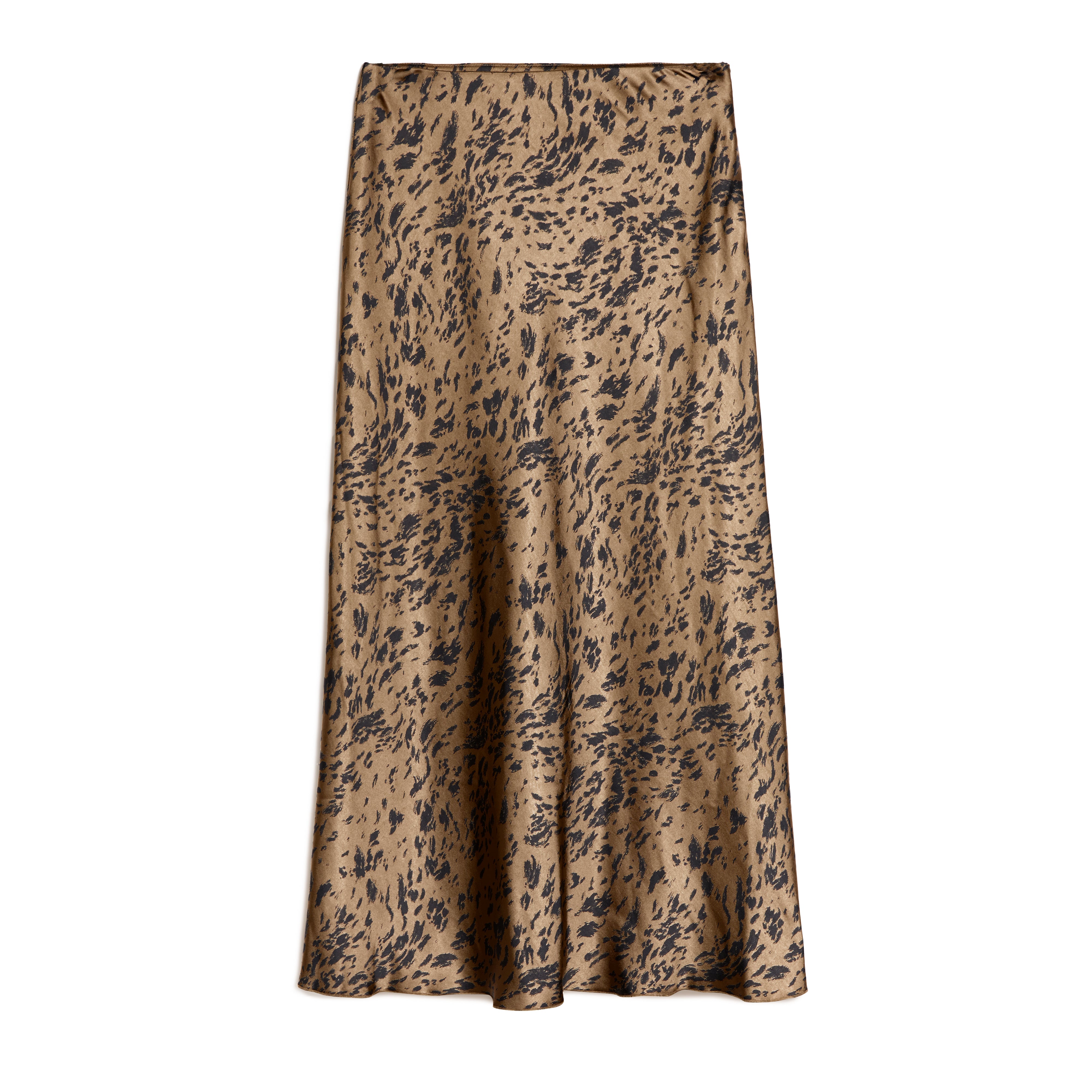 Abstract Animal Satin Skirt