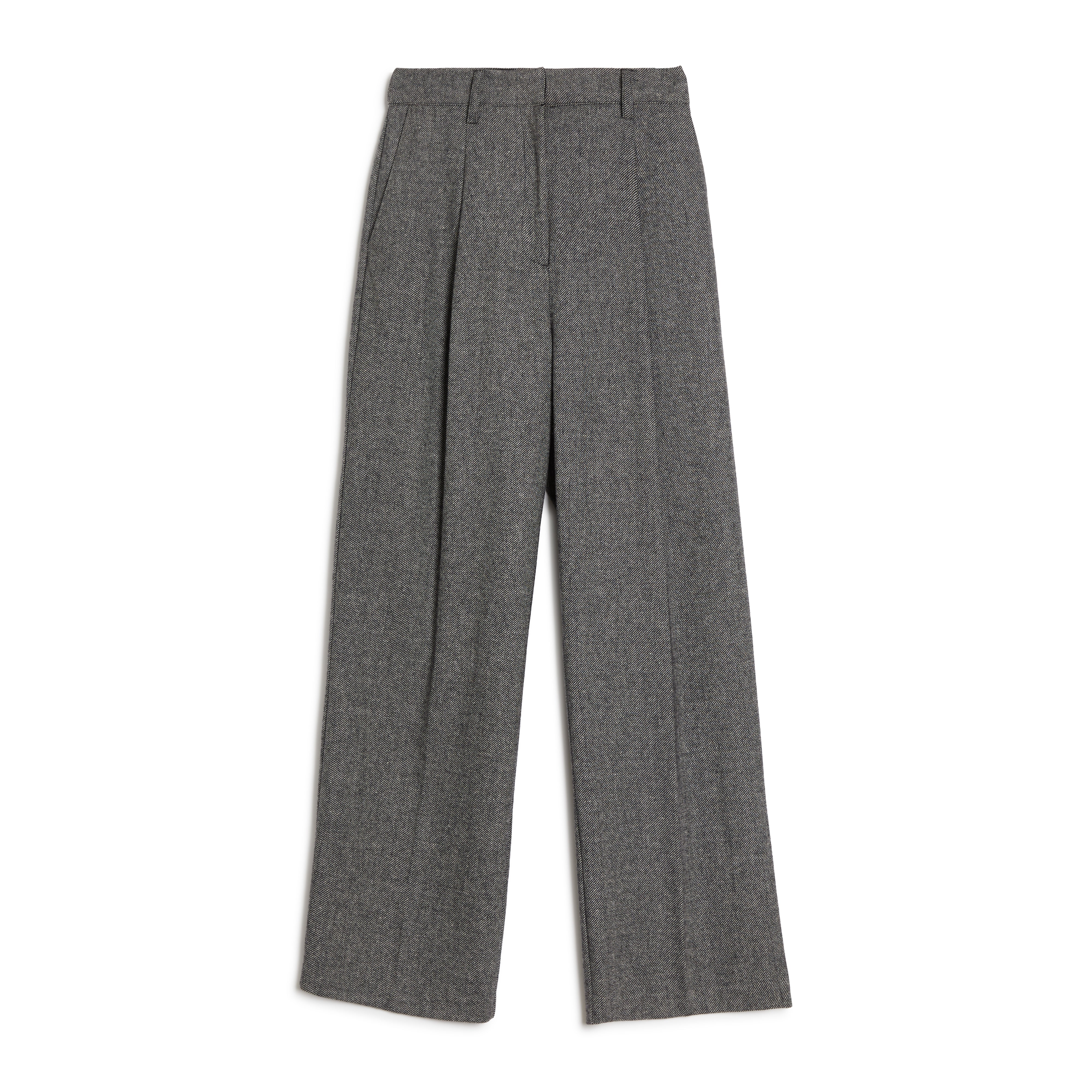 Wool Mix Tailored Trousers