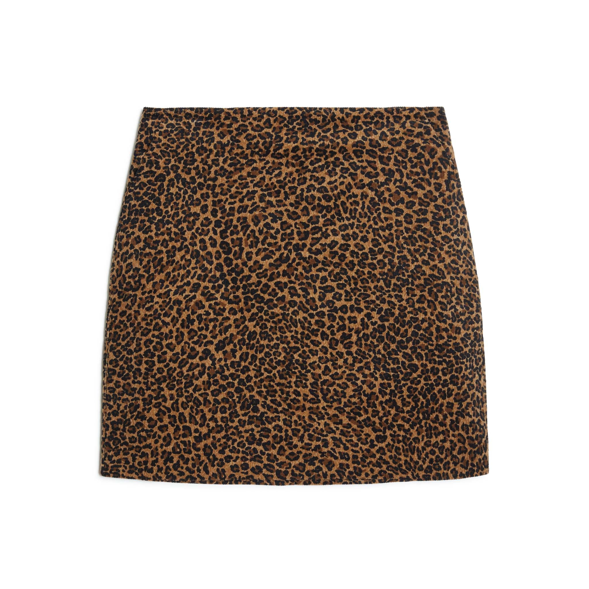 Animal Cord Short Skirt