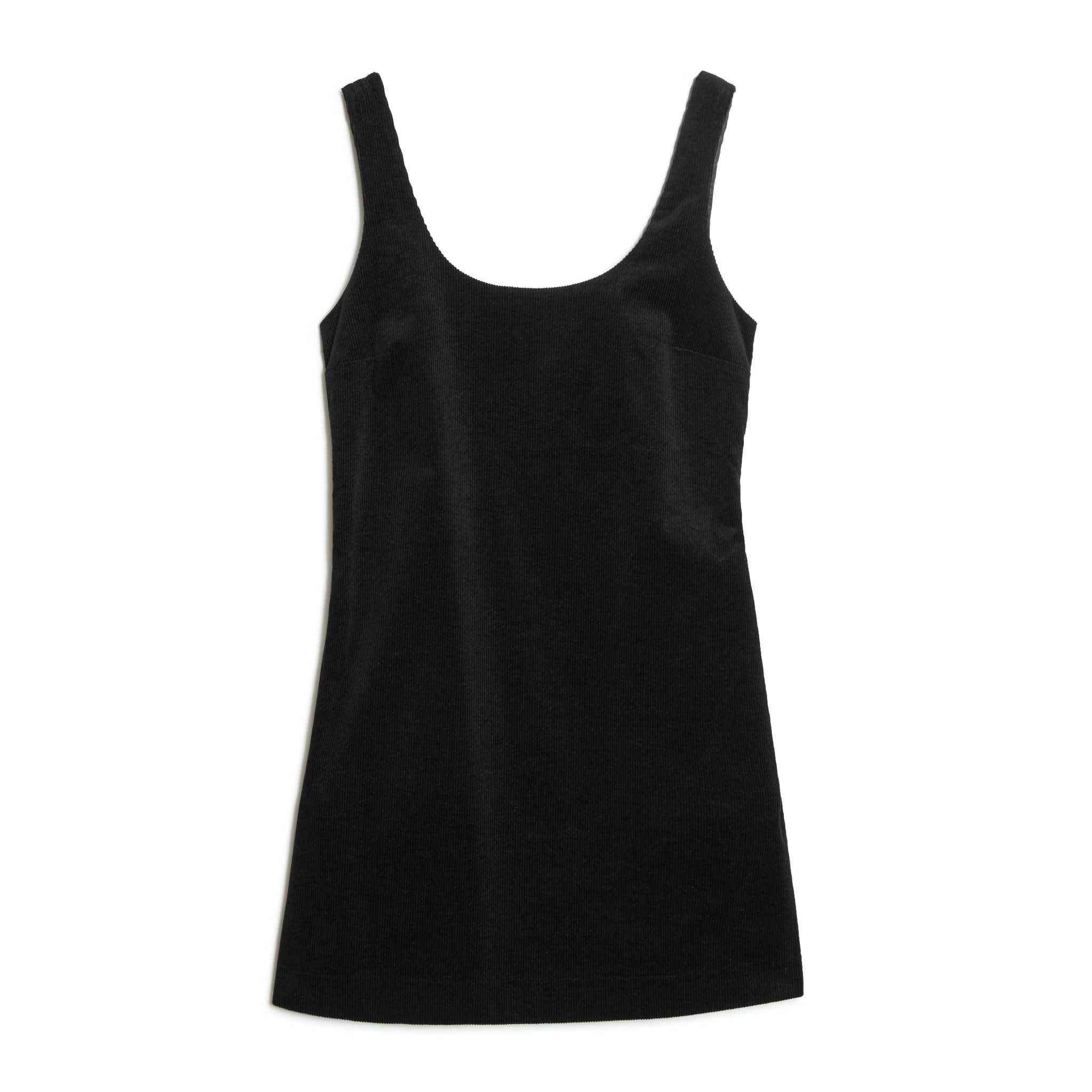 Black Cord Scoop Neck Dress | Sustainable Womenswear | Albaray