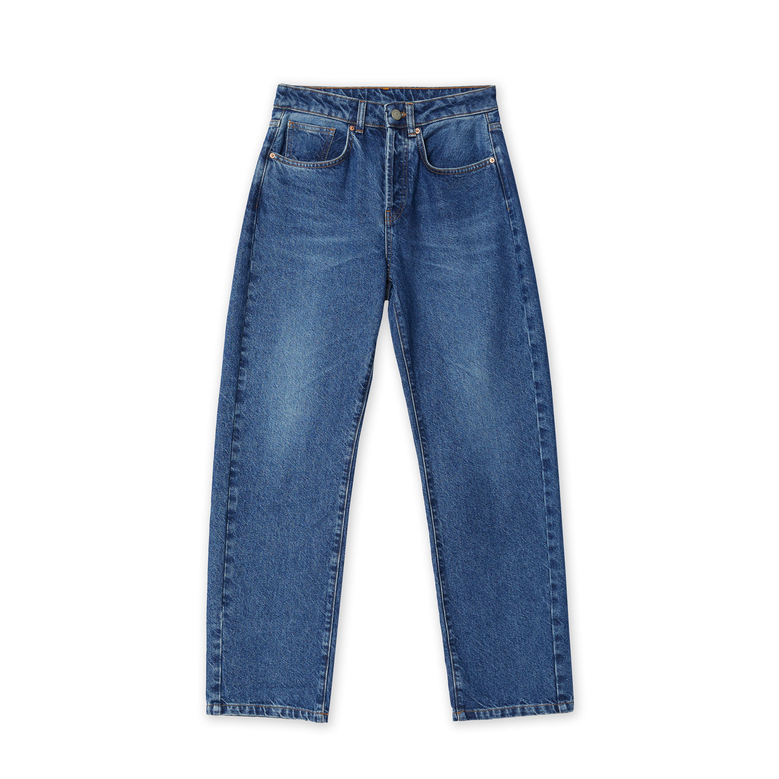 Dark Wash Relaxed Jeans