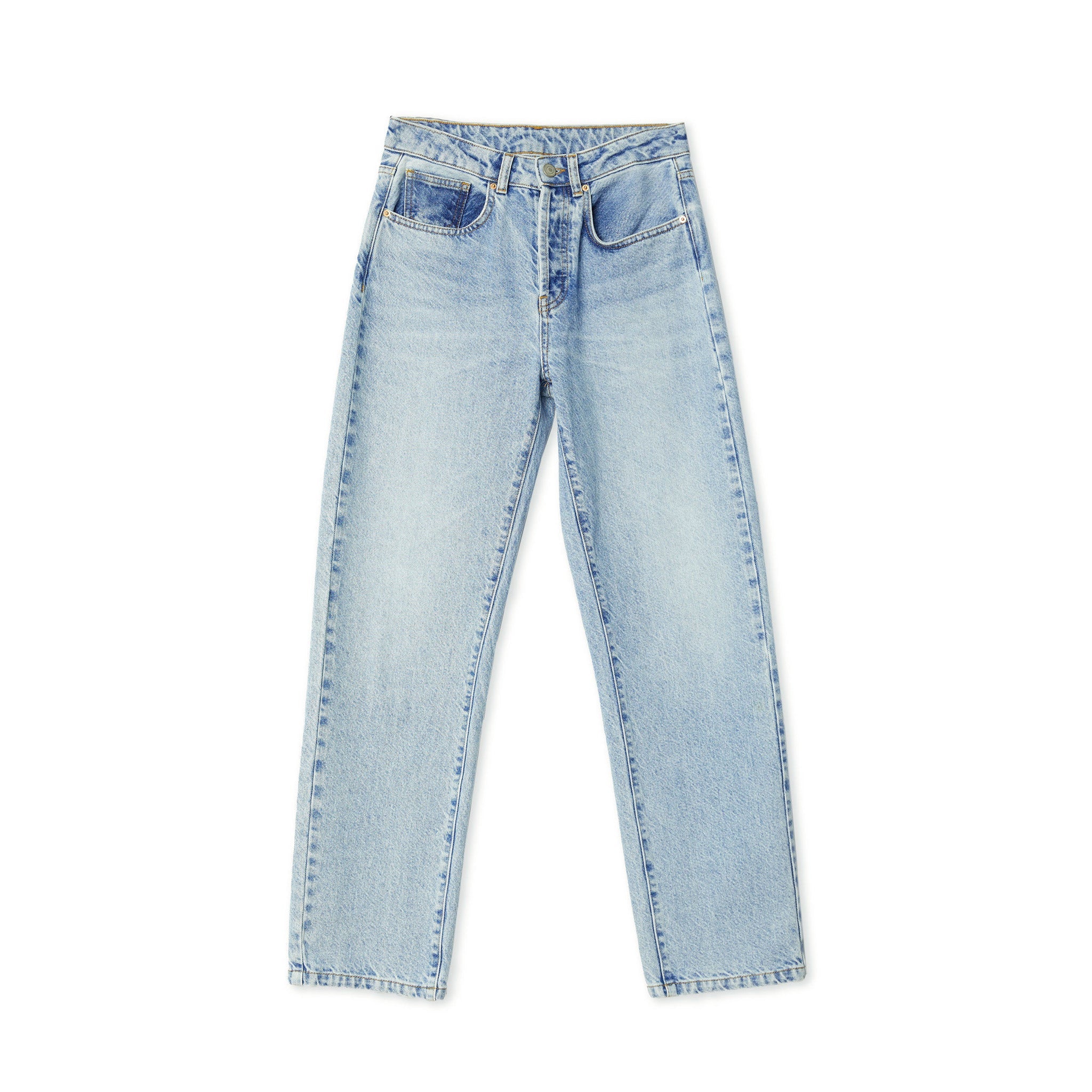 Re-Loved  Light Wash Straight Leg Jeans - Size 10