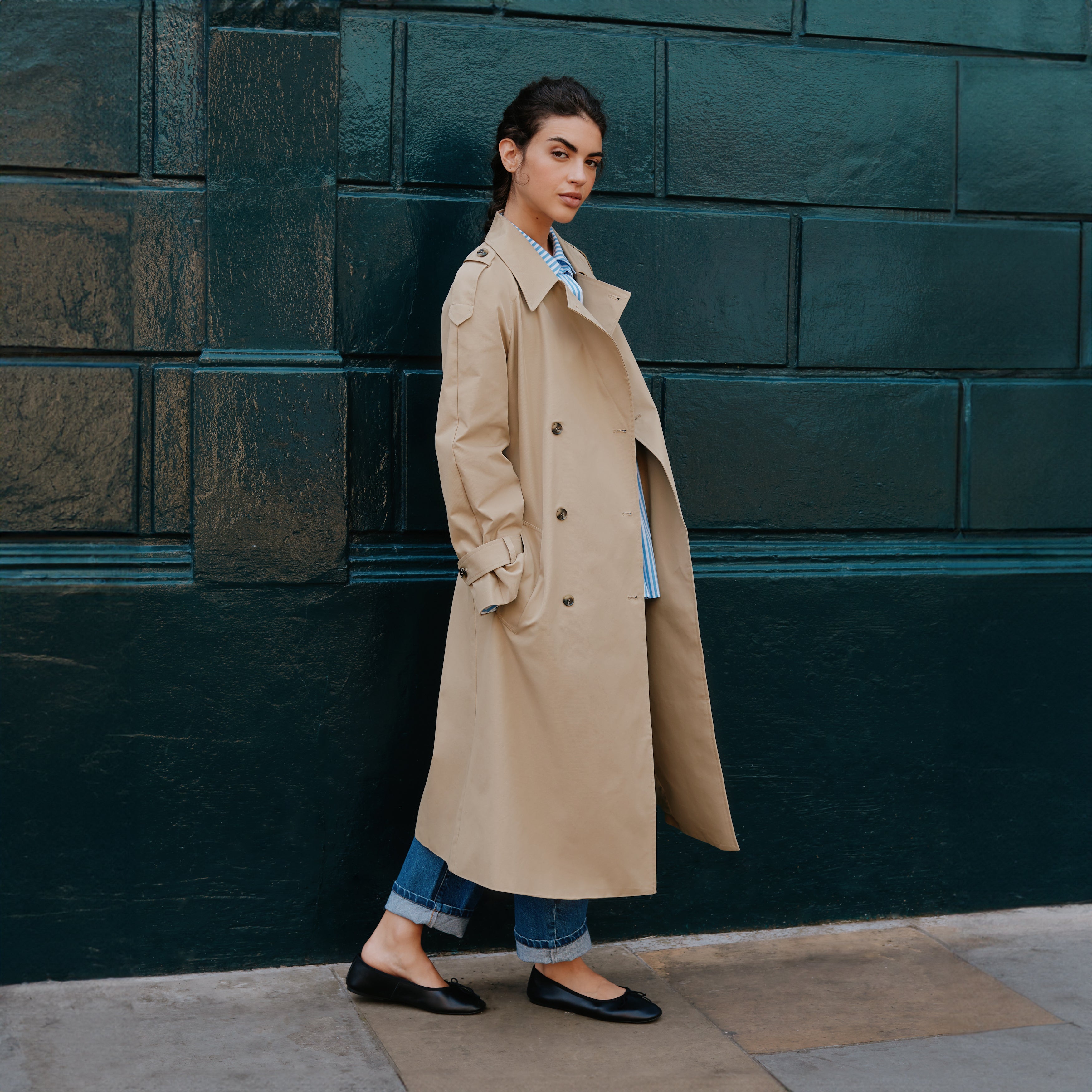 Re-Loved  Belted Trench Coat - Size 12