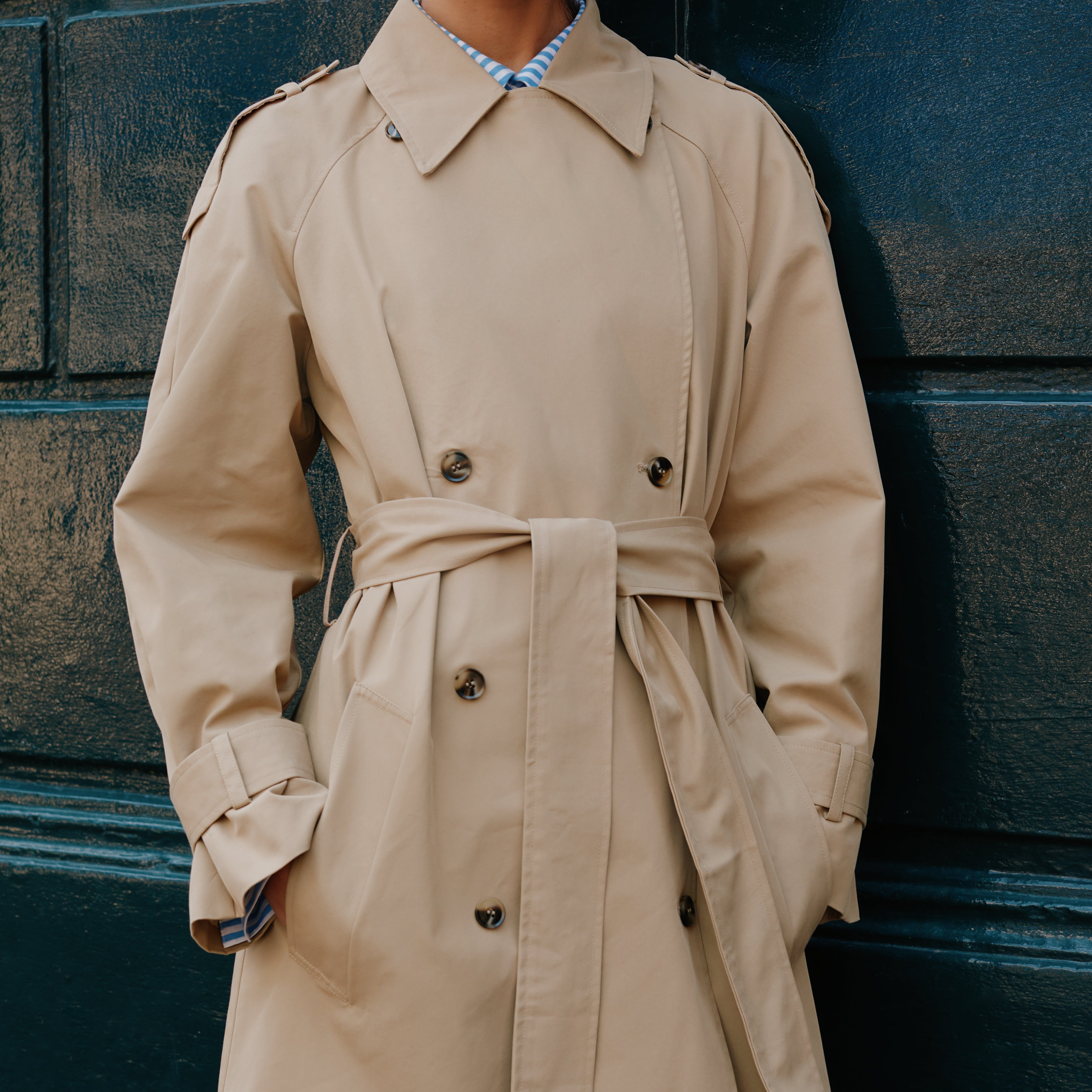 Re-Loved  Belted Trench Coat - Size 12