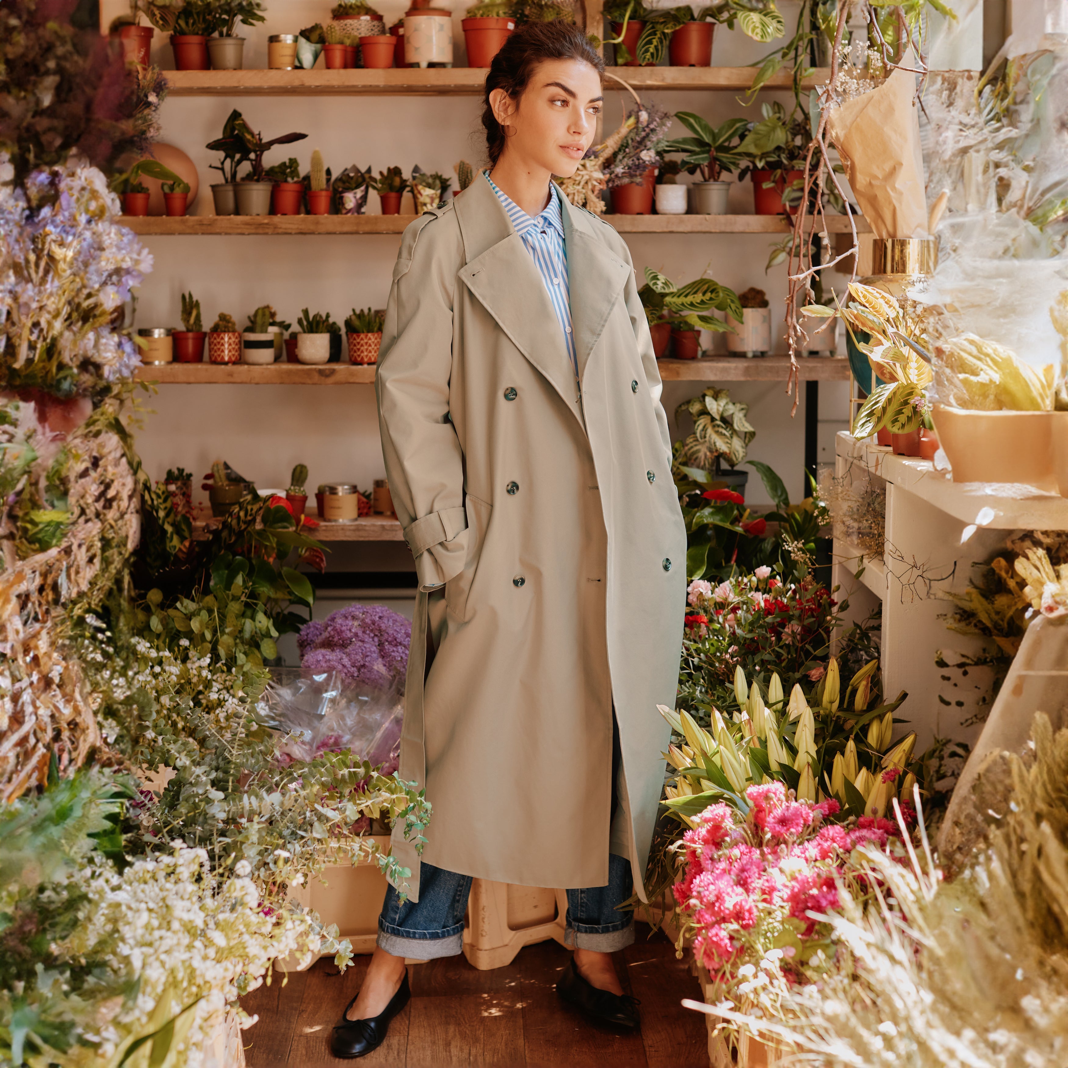 Re-Loved  Belted Trench Coat - Size 12