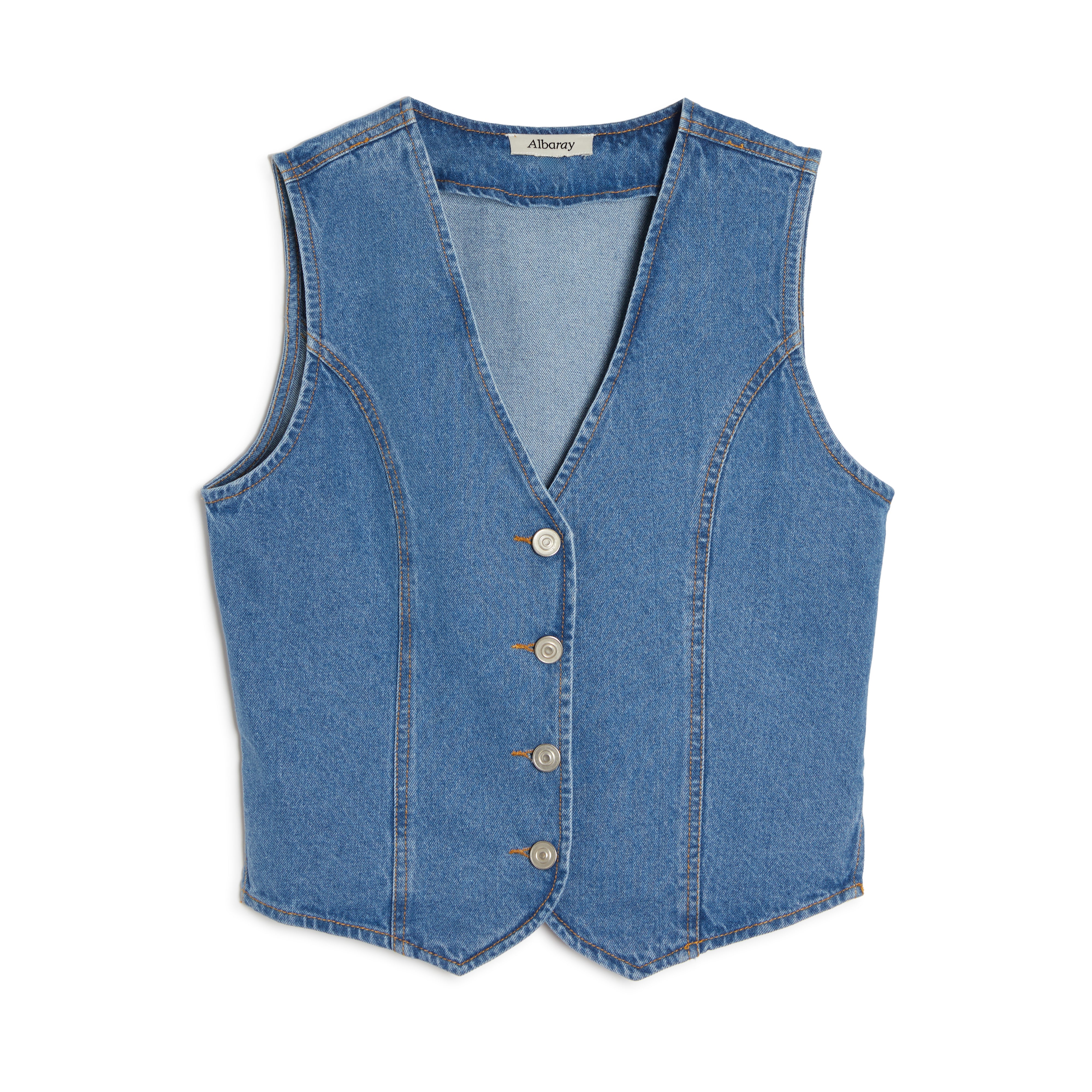 Denim suit waistcoat - Denim blue - Ladies | H&M IN