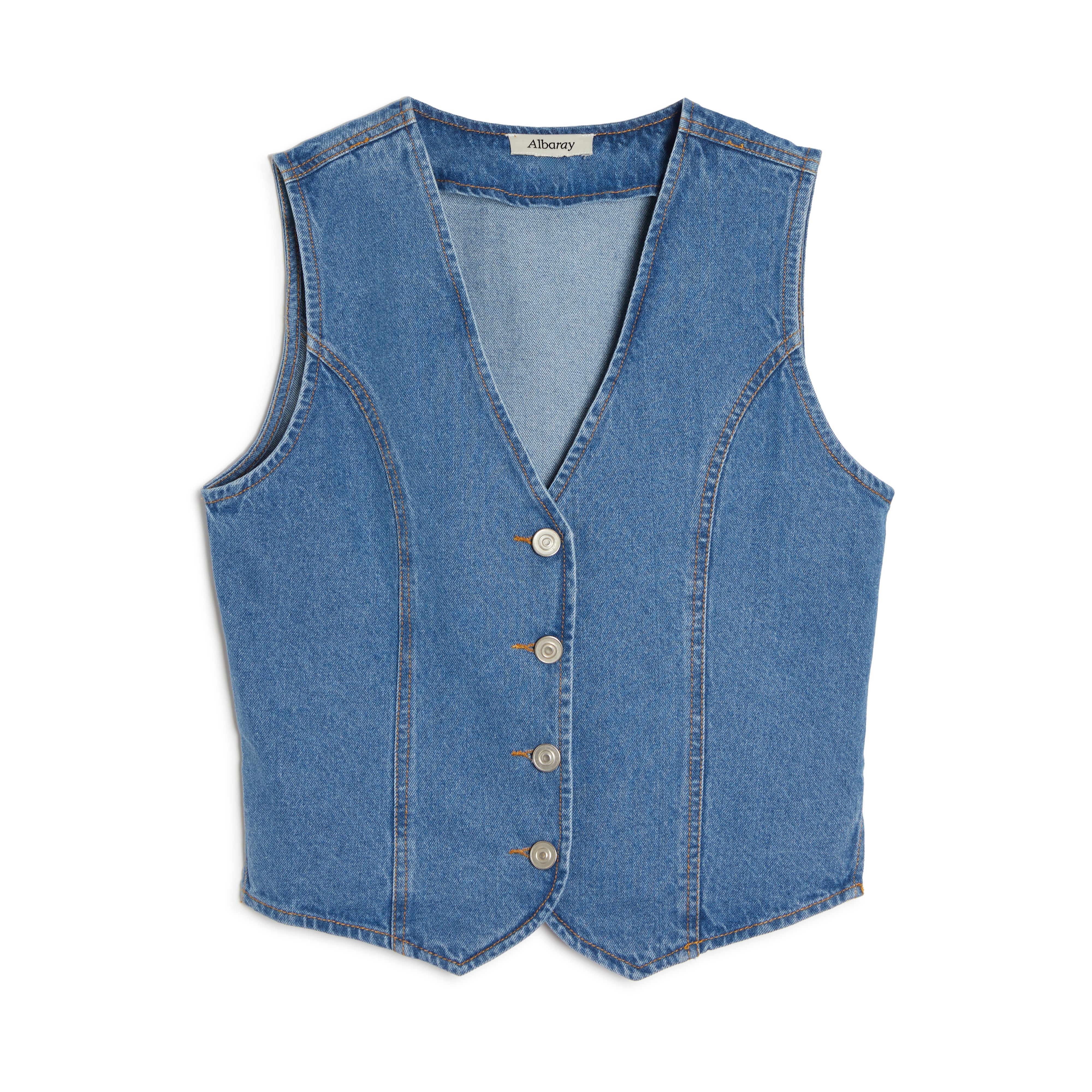 Re-Loved Denim Waistcoat - Size 10