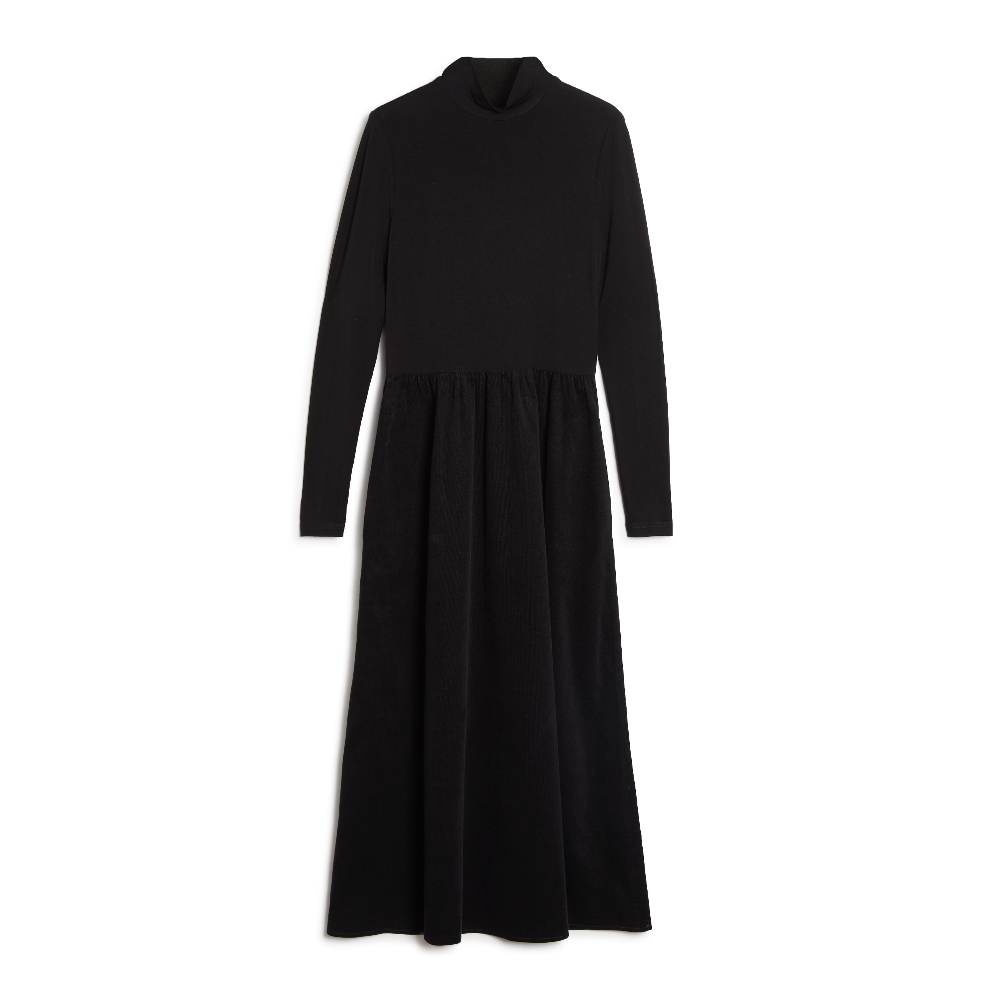 Re-Loved Jersey and Cord Mix Dress - Size 12