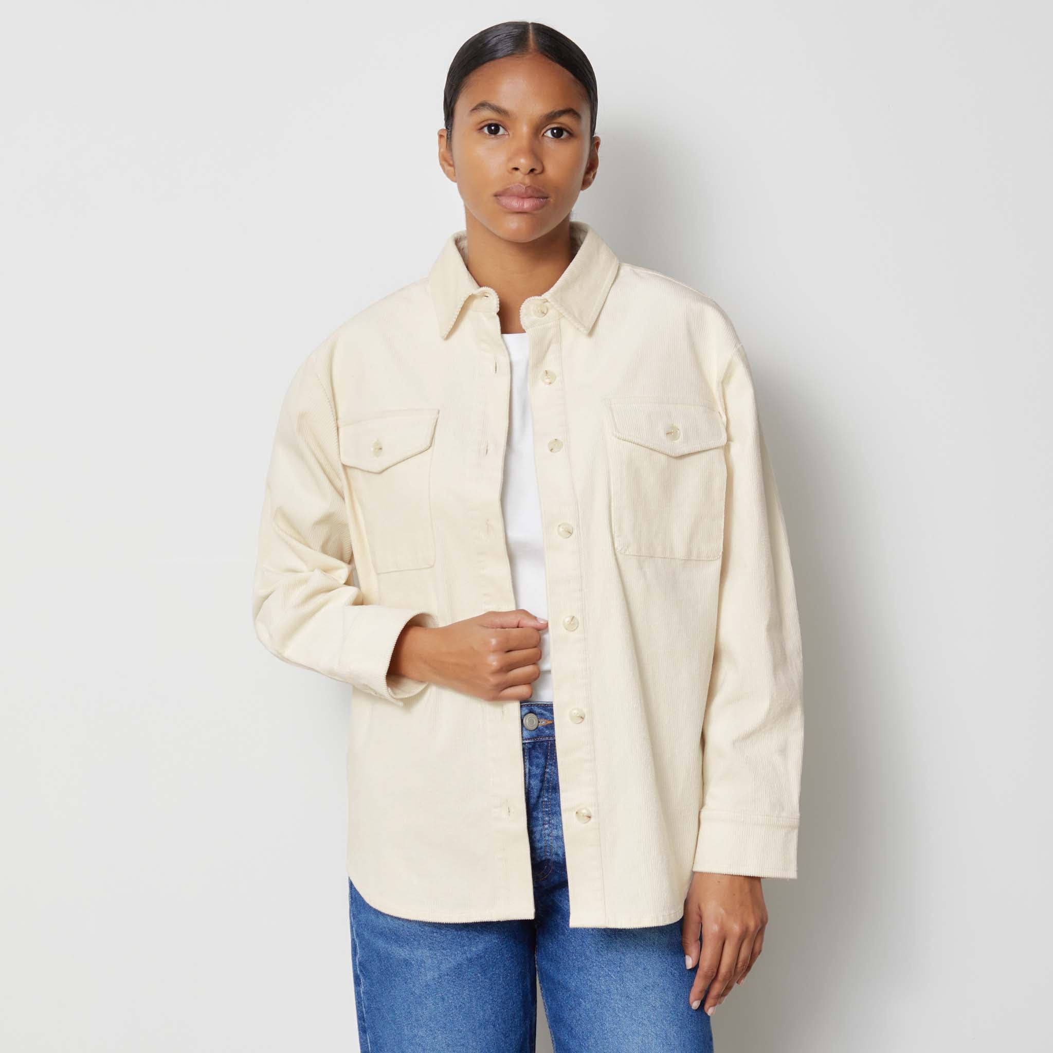 Re-Loved Cord Utility Shirt - Size 12