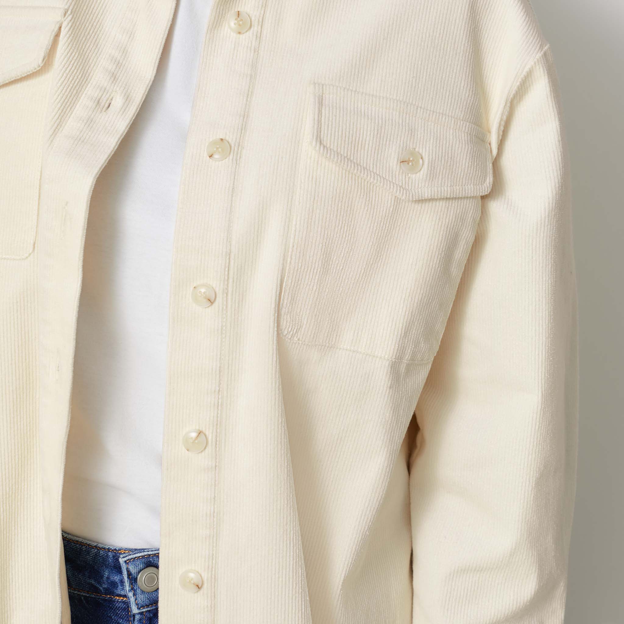 Re-Loved Cord Utility Shirt - Size 12