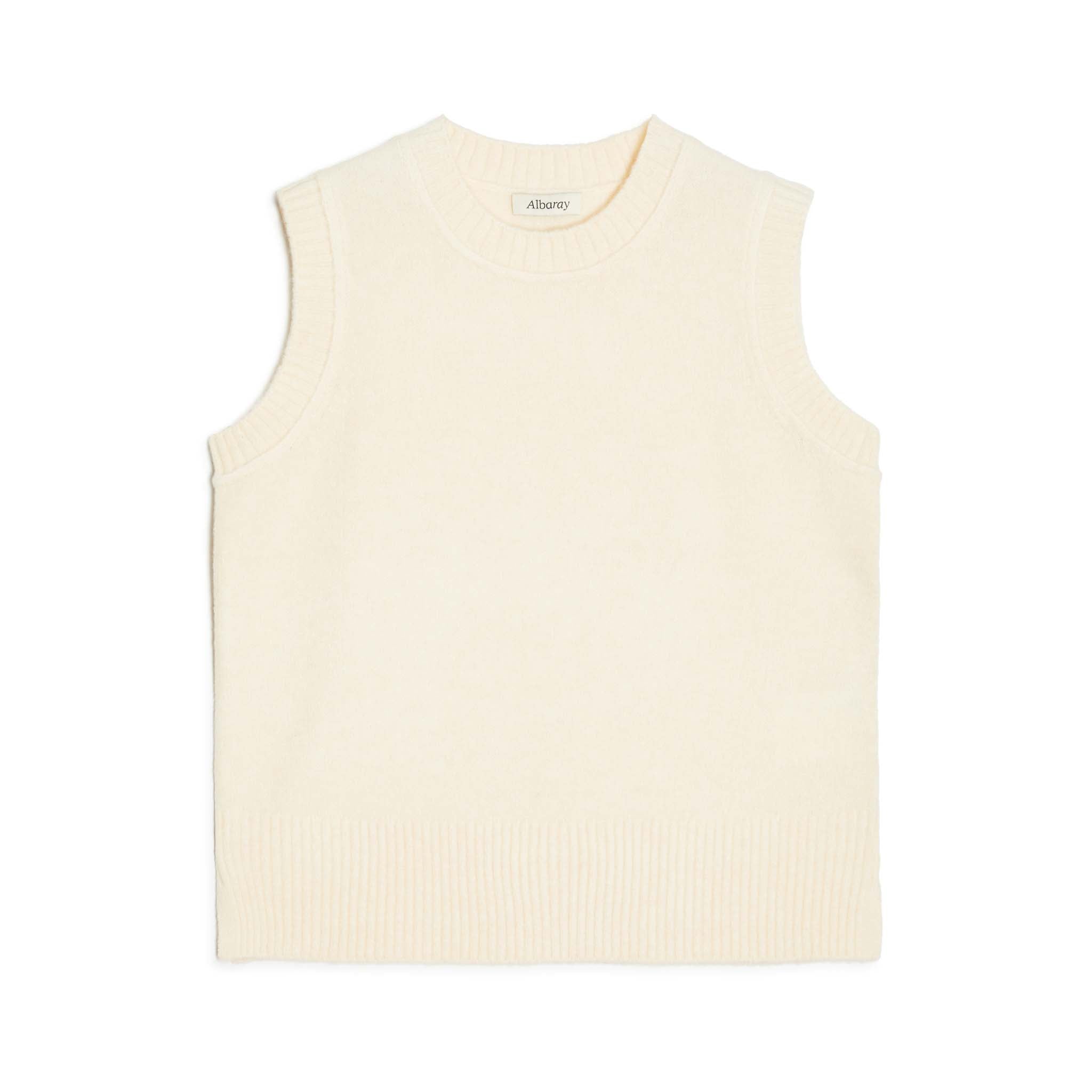 Cream Knitted Tank Top | Sustainable Womenswear | Albaray