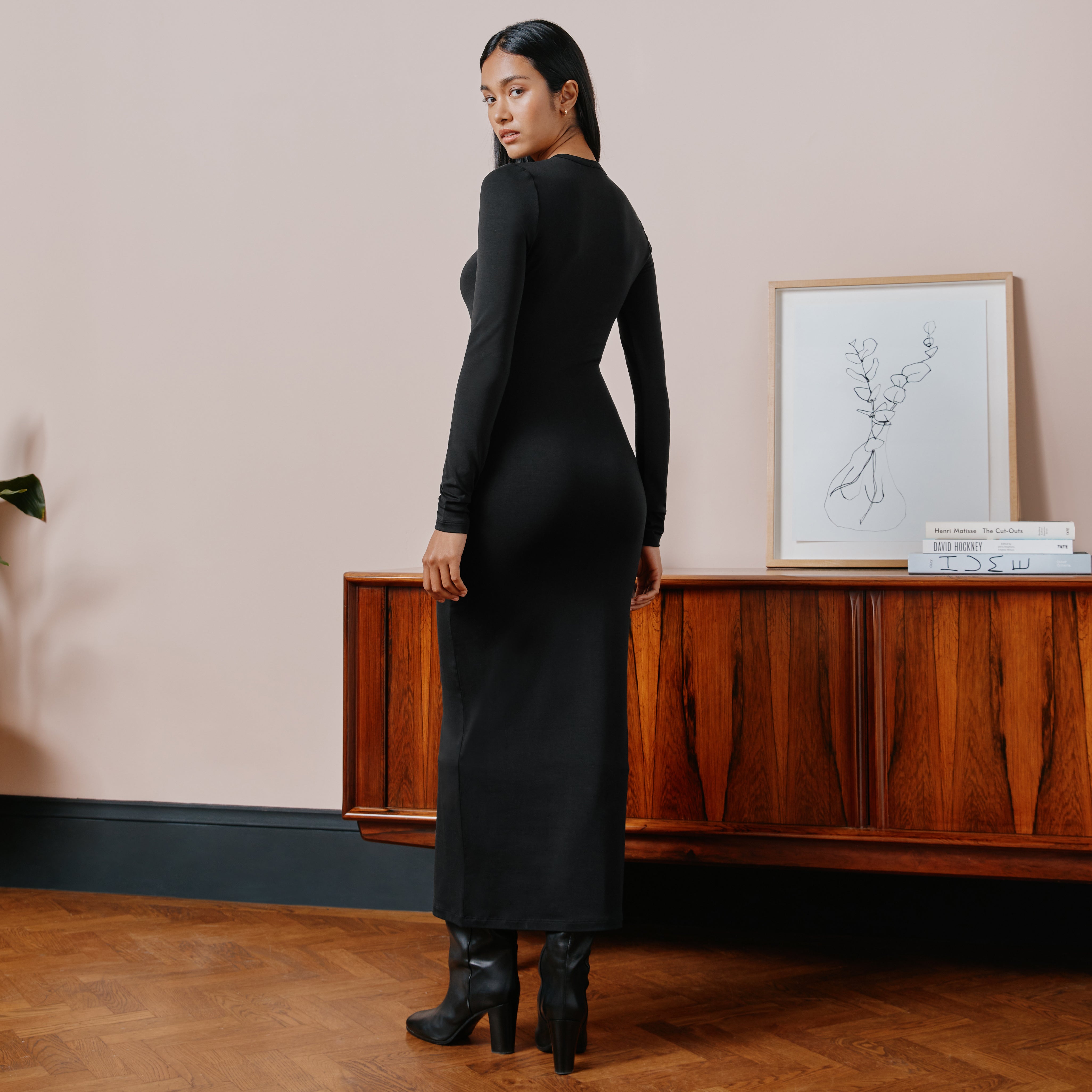 Re-Loved  Maxi Column Jersey Dress - Size 10