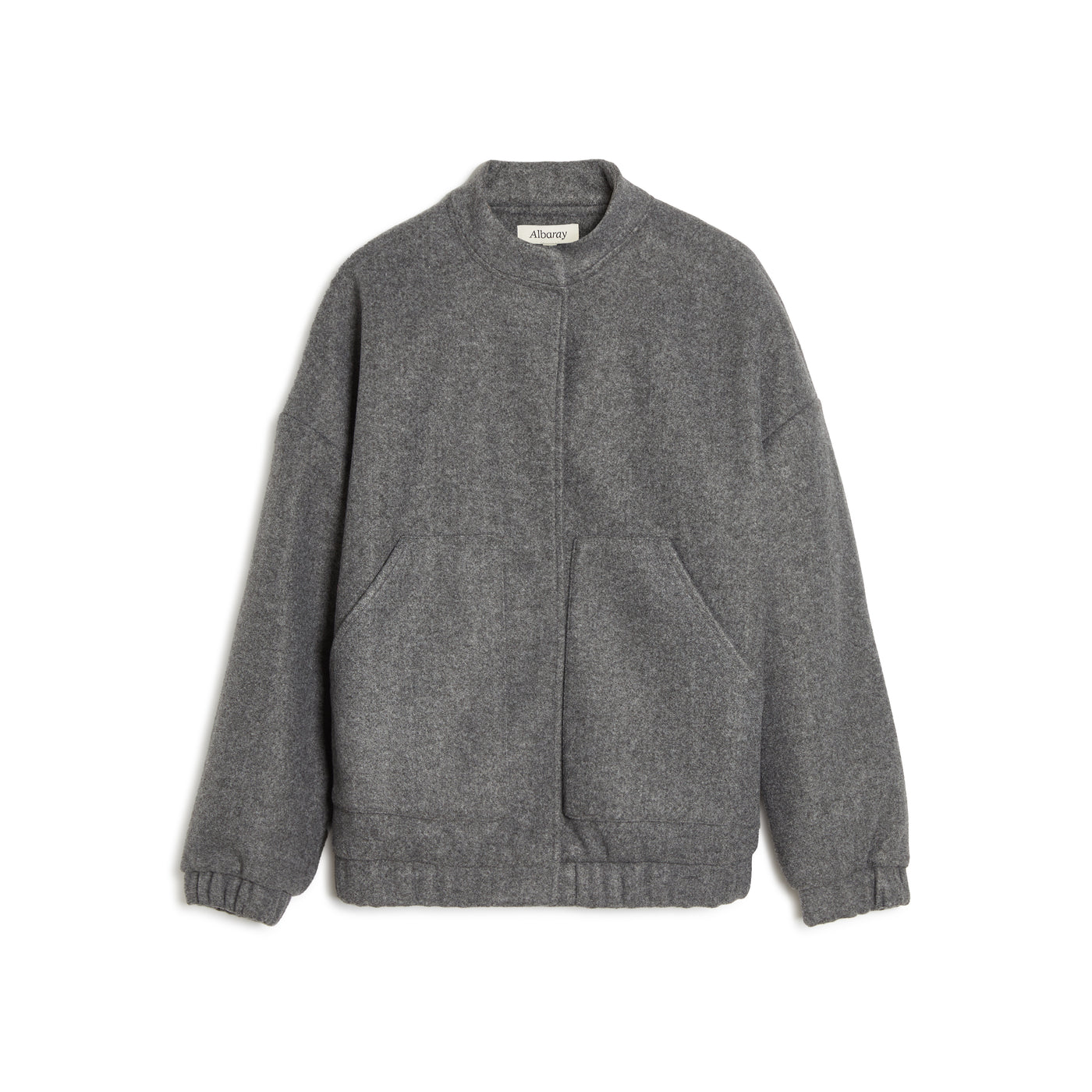 Grey Flannel Bomber Jacket | Sustainable Womenswear | Albaray
