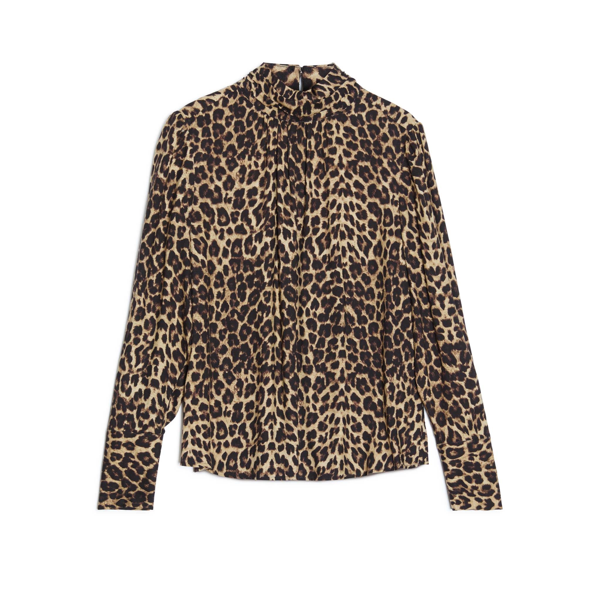 Re-Loved Animal Funnel Neck Top Size 10