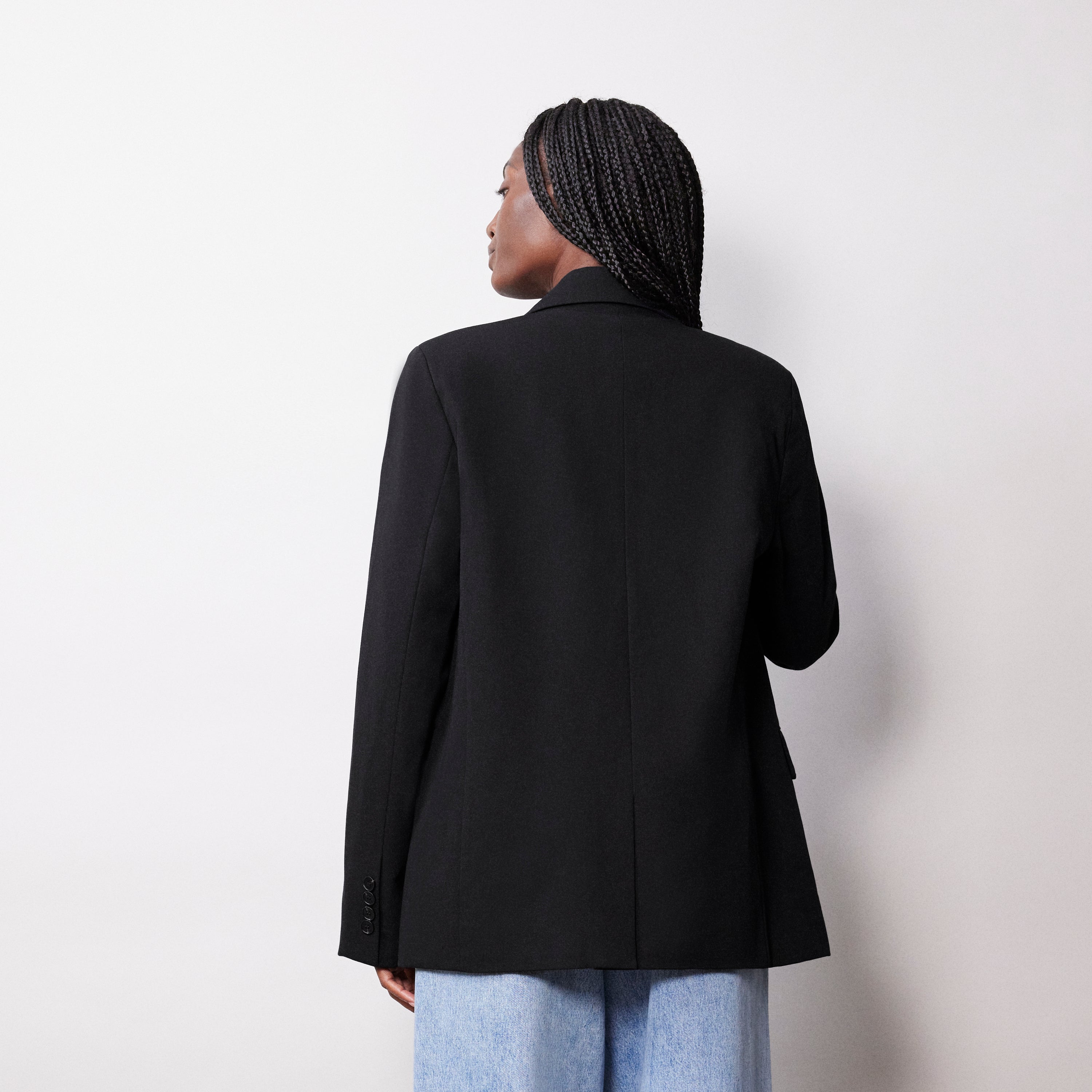Re-Loved Black Tailored Jacket - Size 14