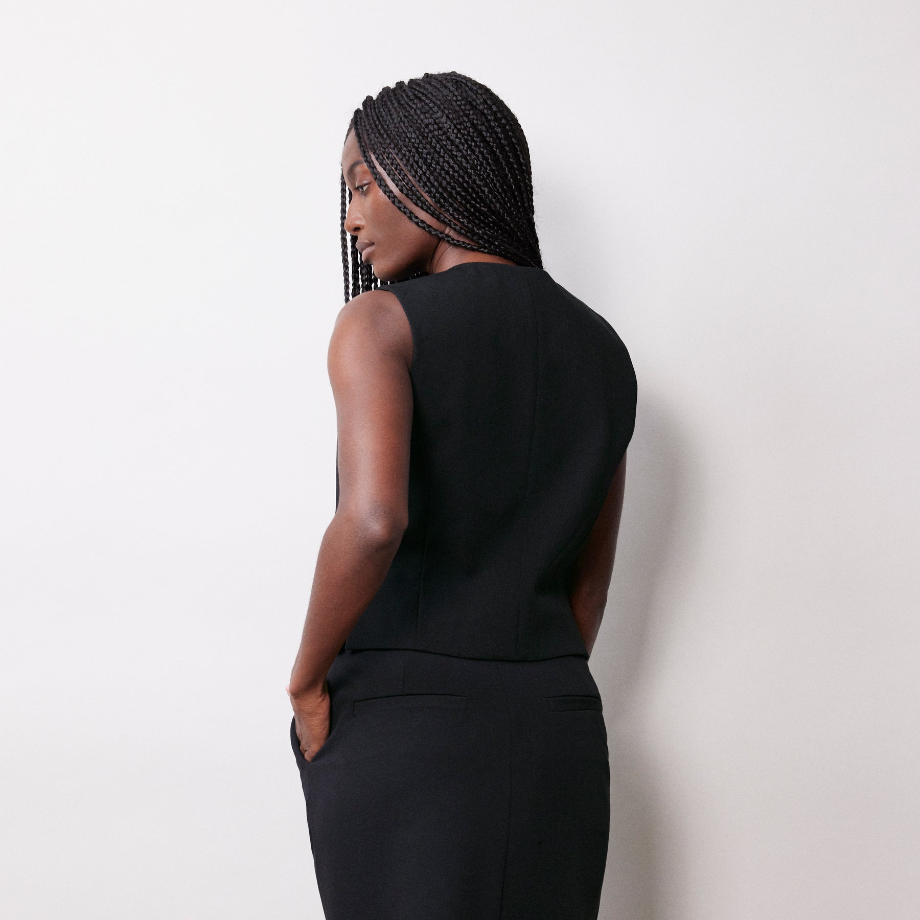 Tailored Waistcoat in Black