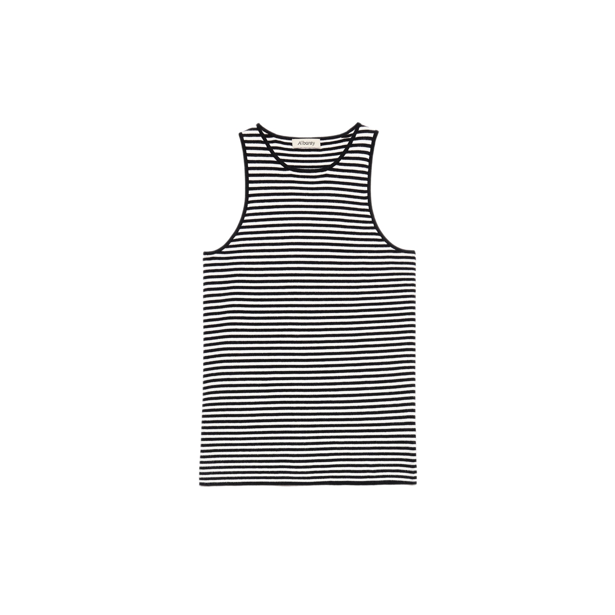 Prairie Stripe Knit Tank – Red/White
