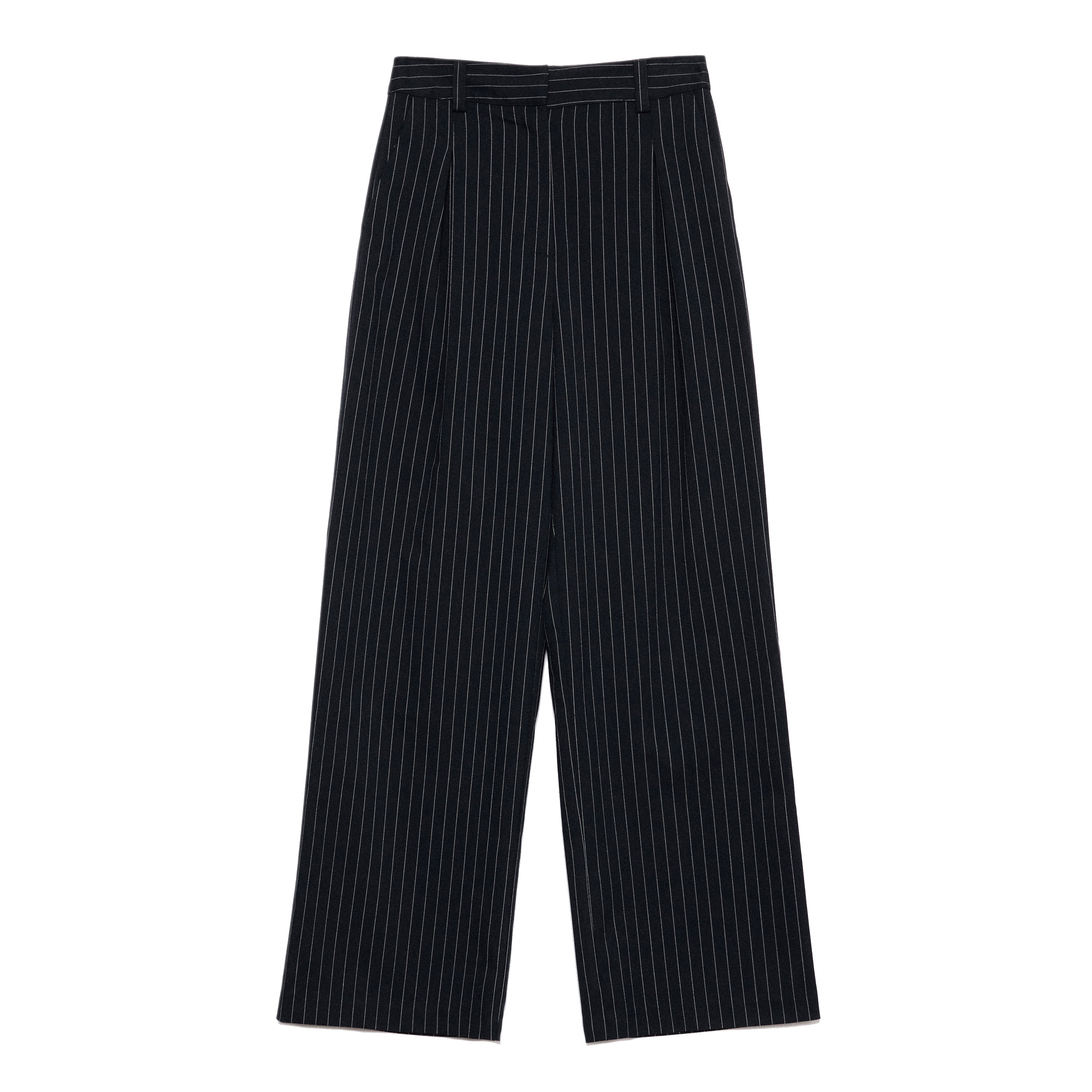 Navy Pinstripe Trouser