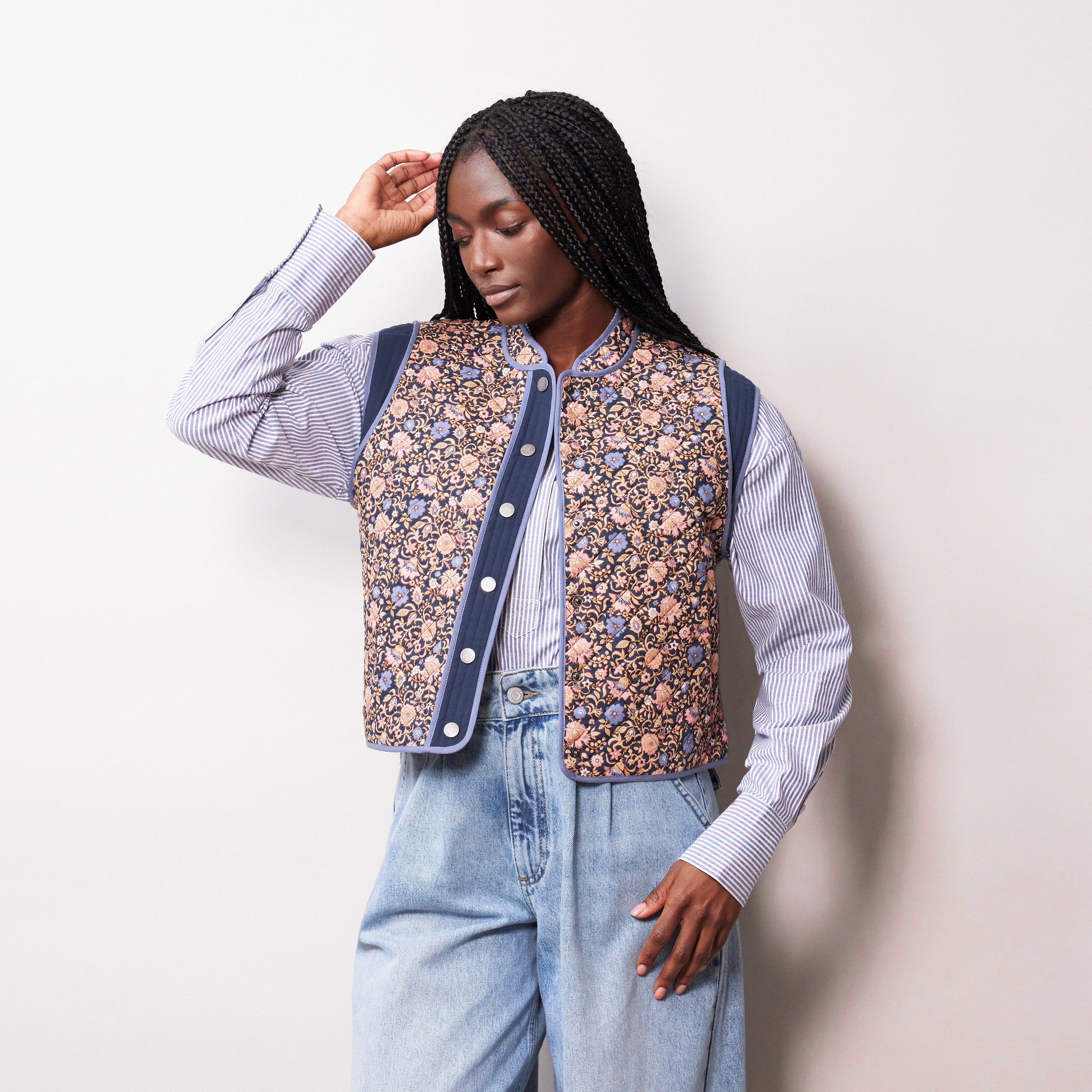 Floral Print Waistcoat