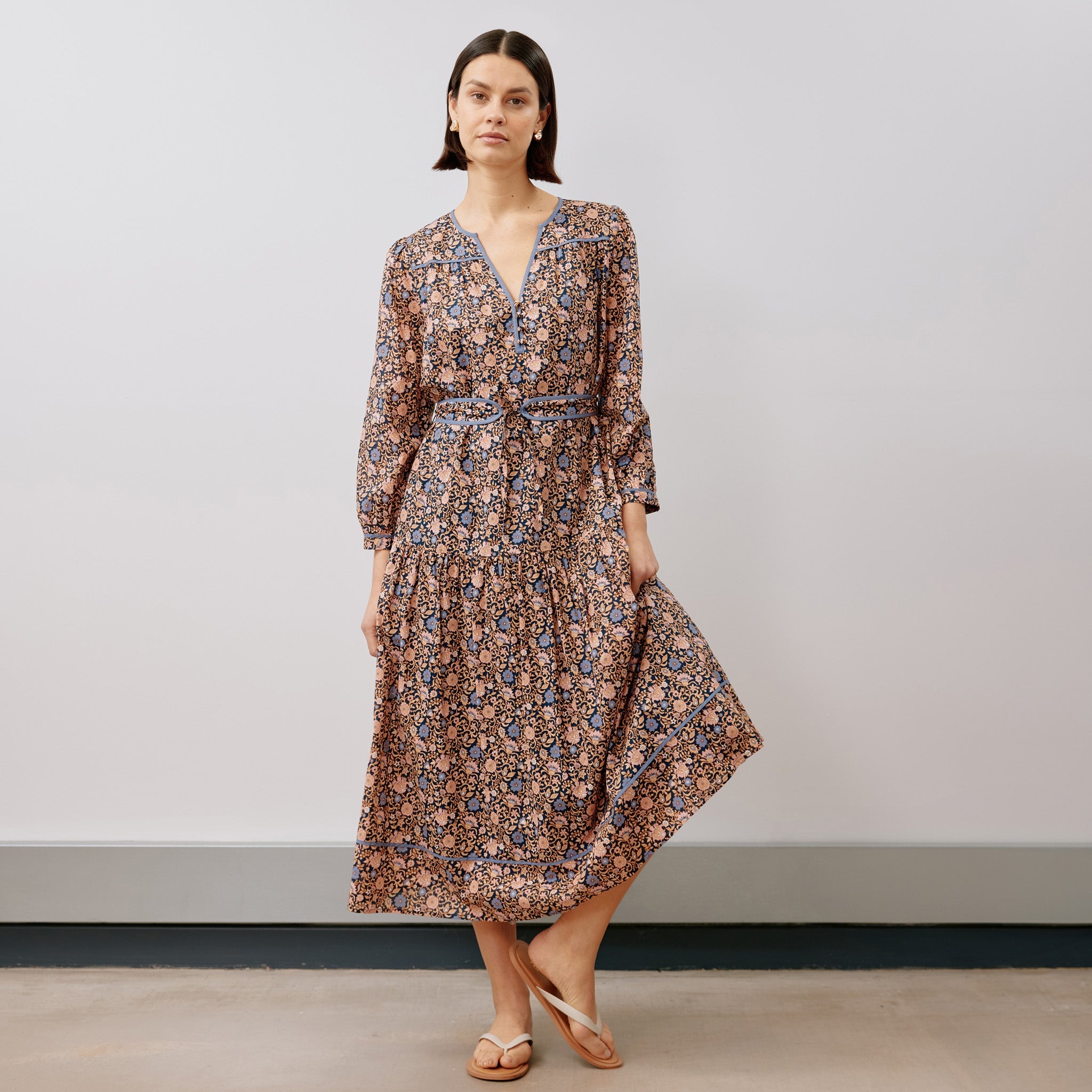 Re-Loved Floral Print Dress - Size 12