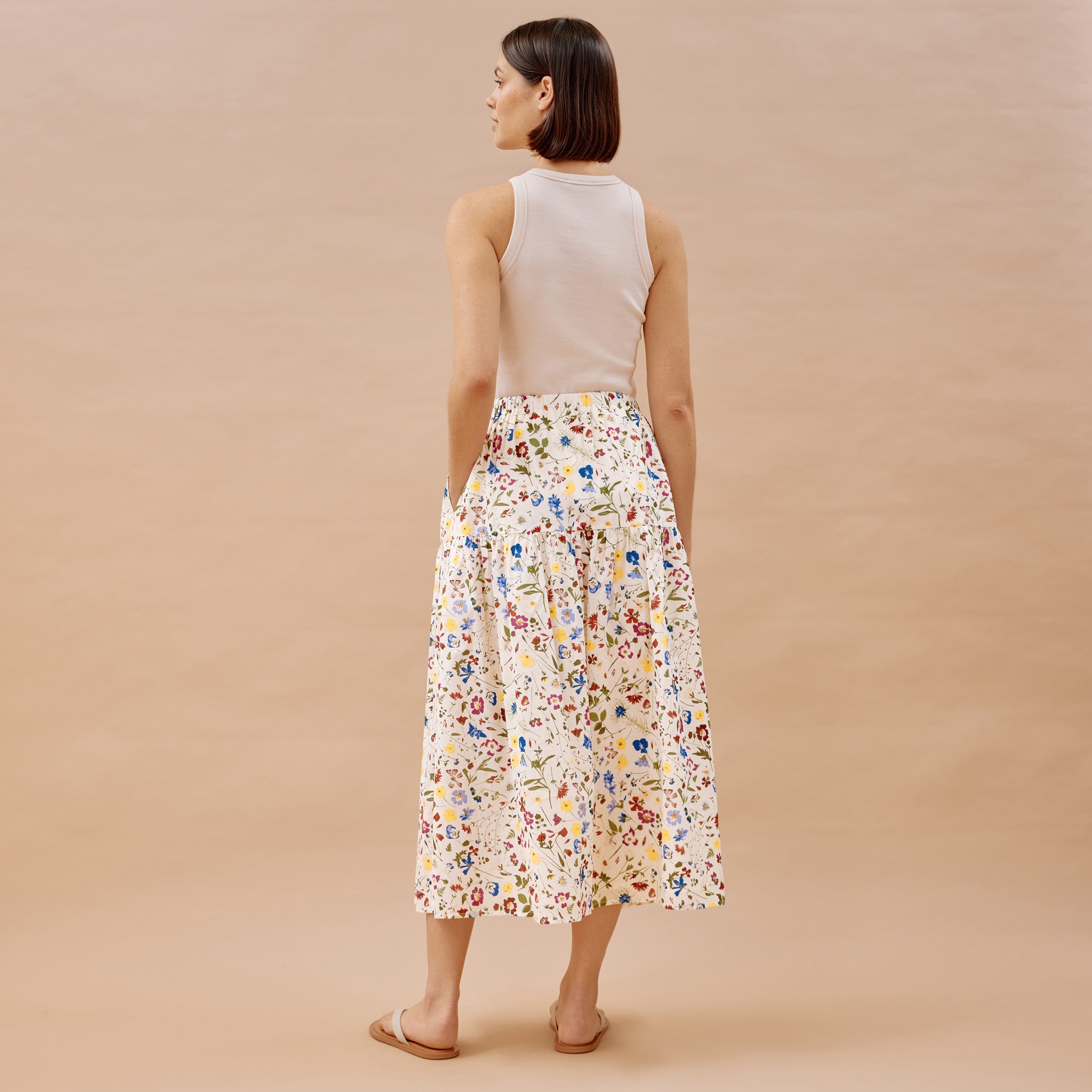 Buttercup Pressed Floral Skirt