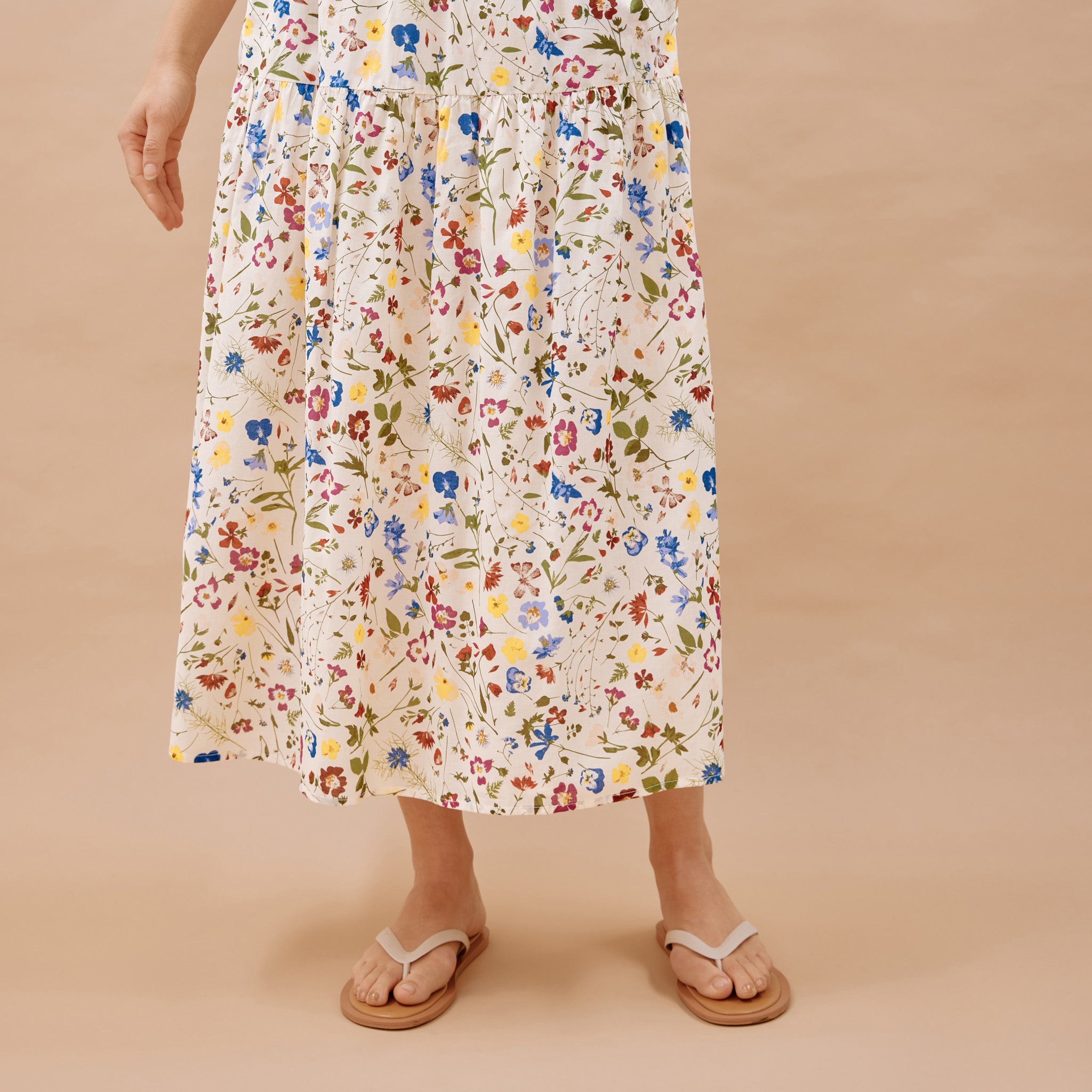 Buttercup Pressed Floral Skirt