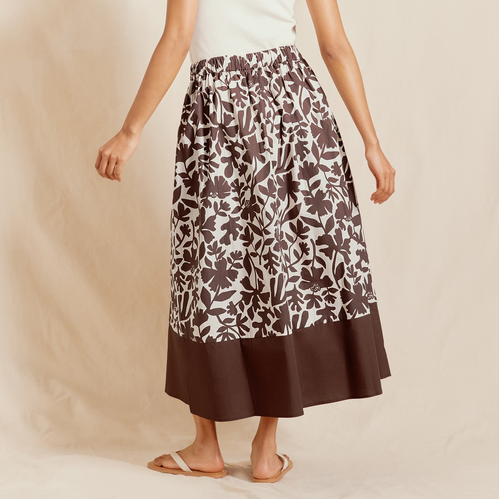 Cut Out Floral Skirt
