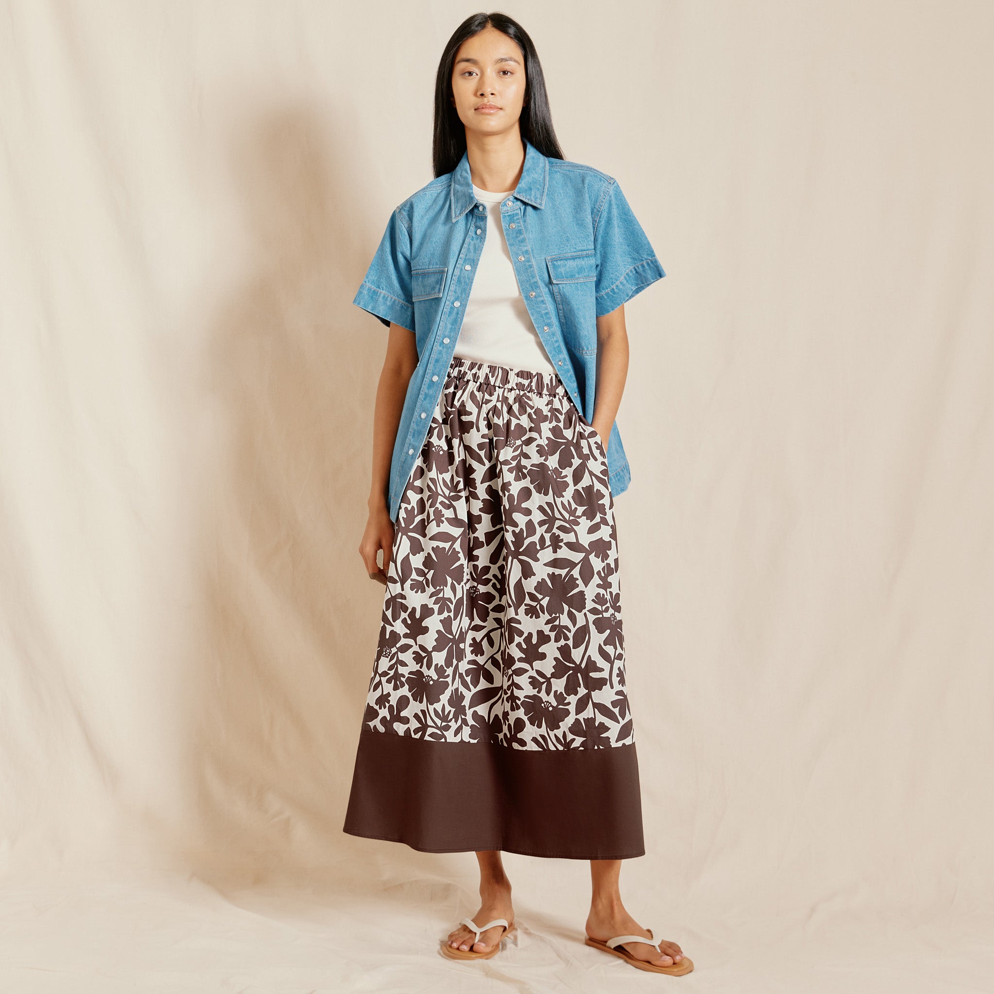 Floral skirt uk deals