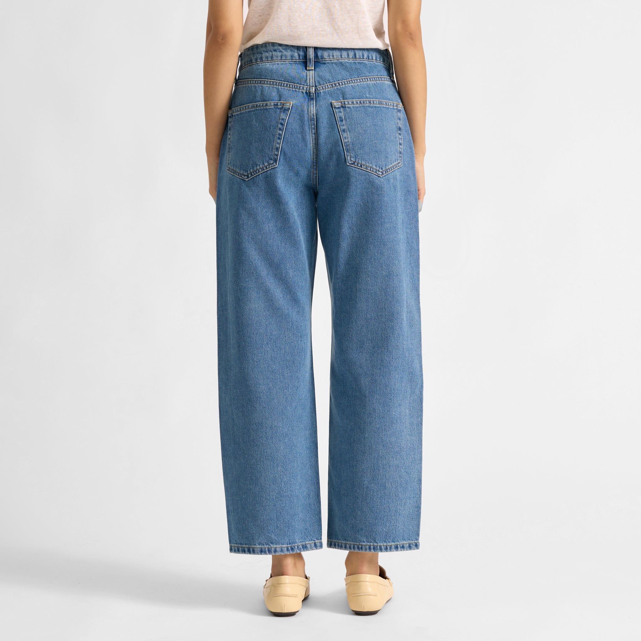 Dark Wash Relaxed Jeans