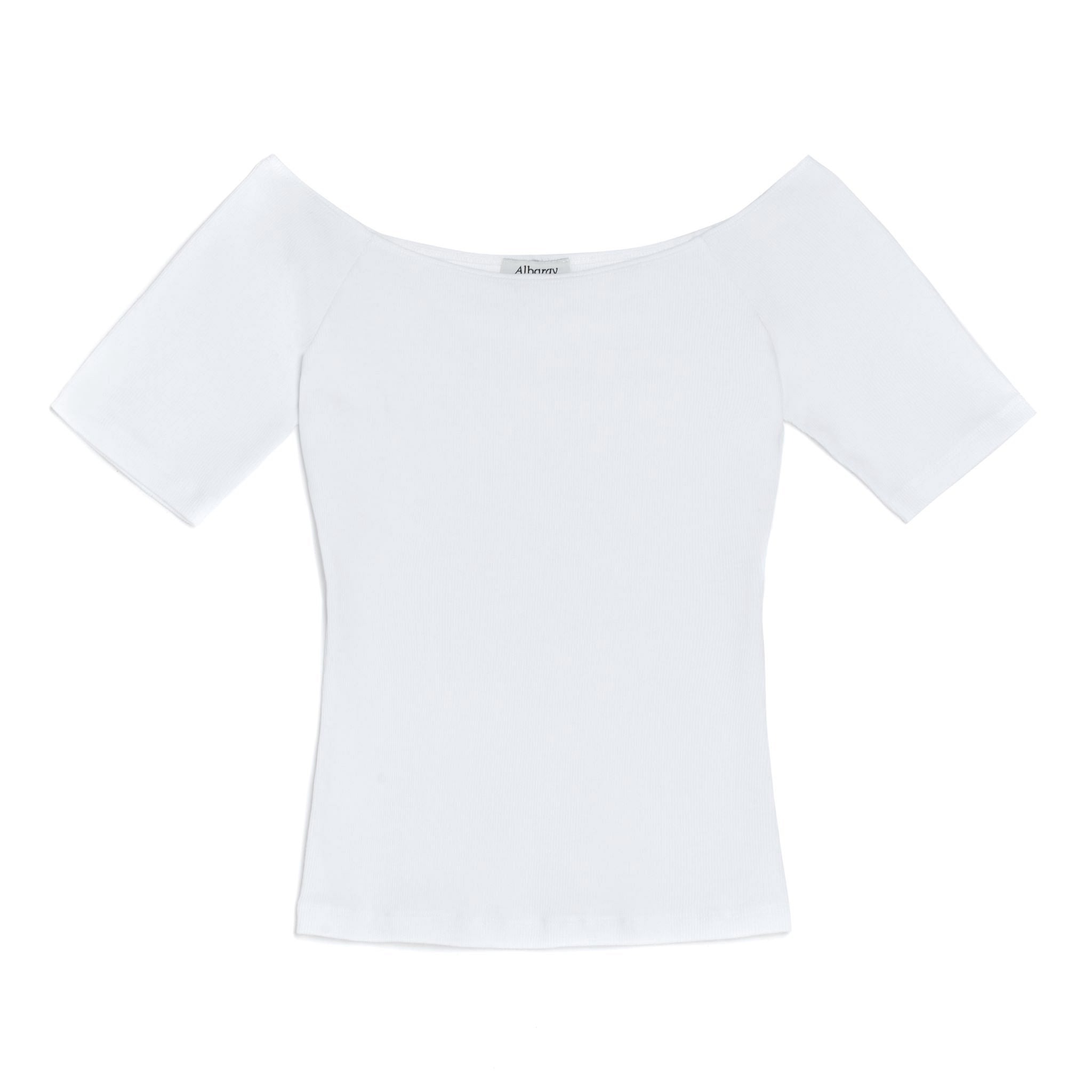 White Bardot Top