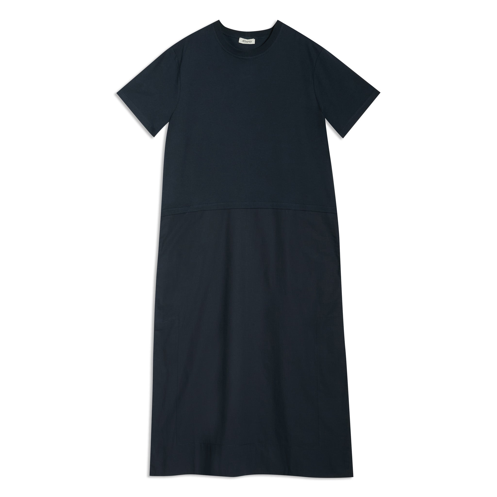 Re-Loved Woven Mix Column Dress - Size 8