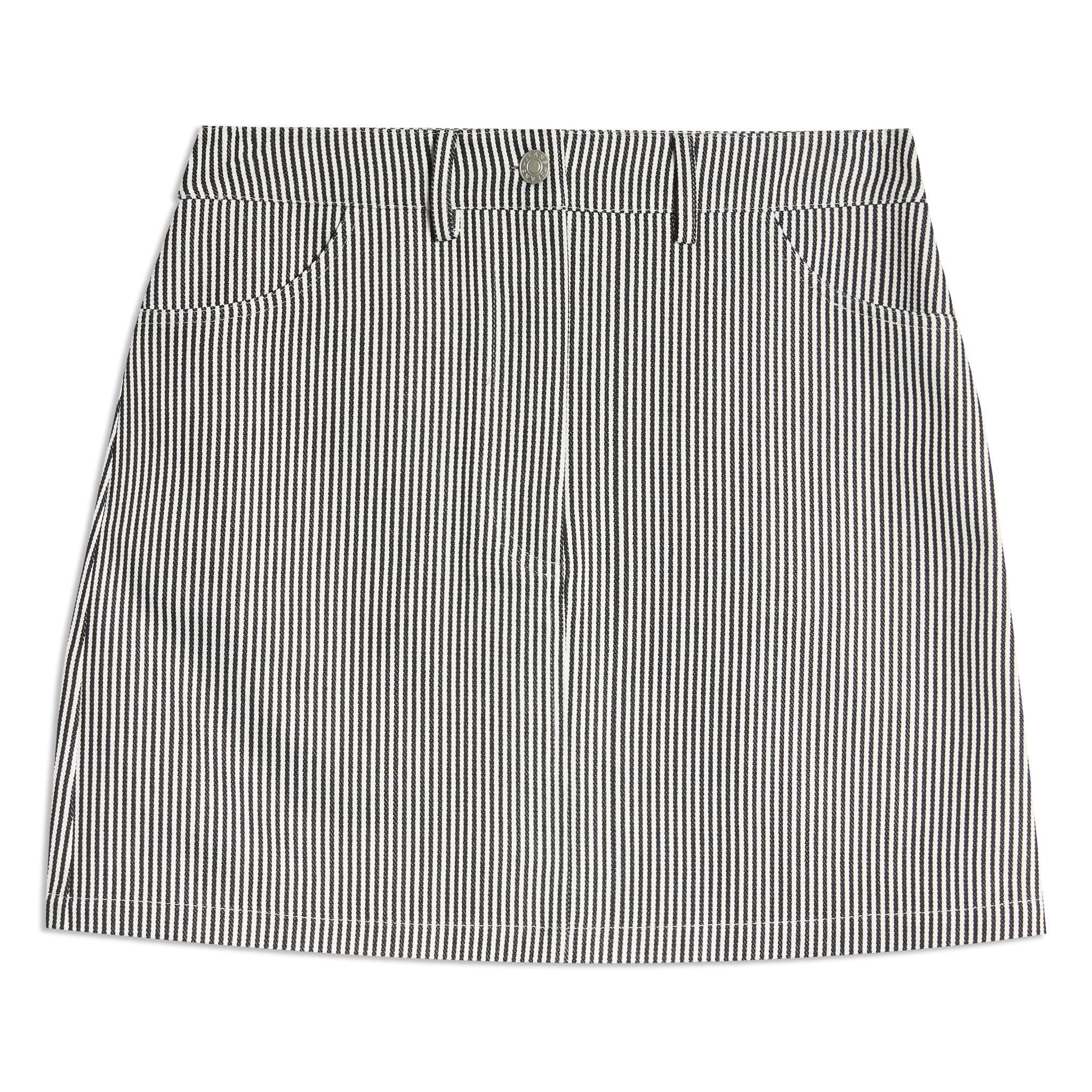 Ticking Stripe Short Skirt