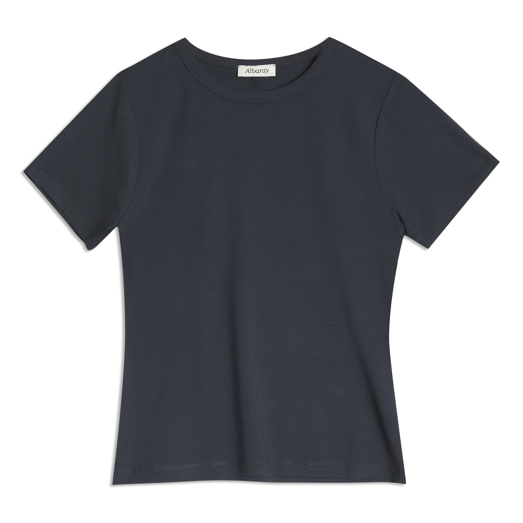 Navy Fitted T Shirt