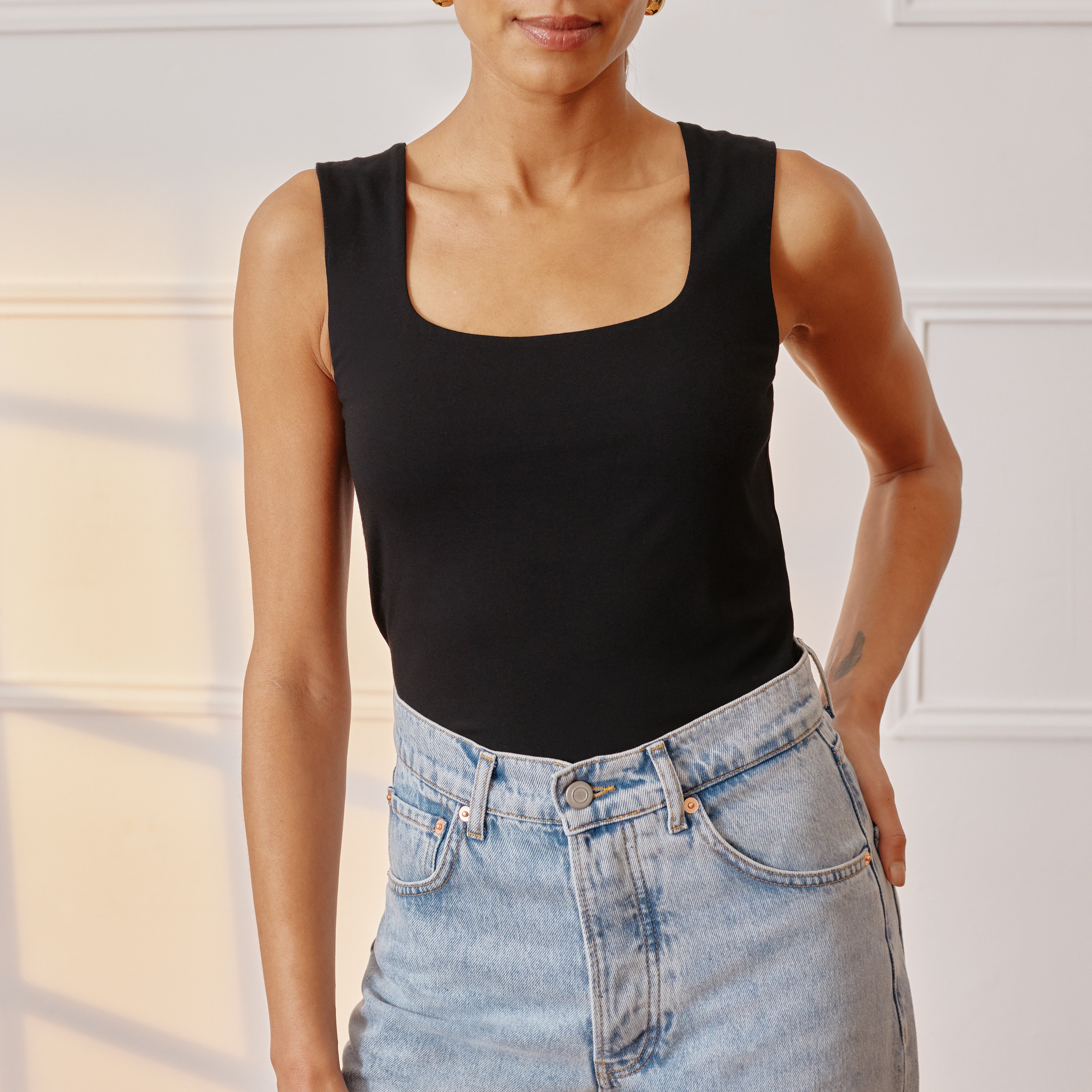 Re-Loved  Square Neck Vest - Size 14