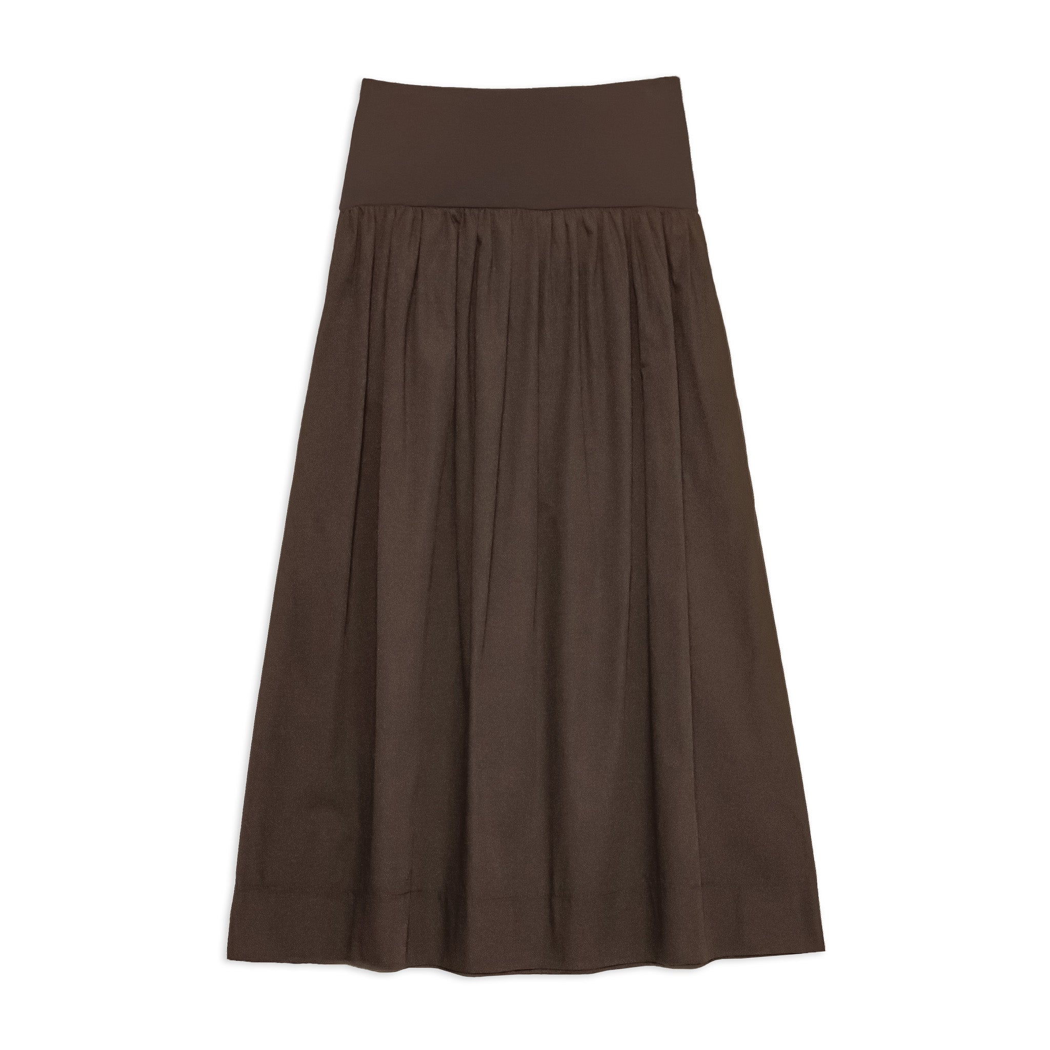 Chocolate Woven Mix Full Skirt