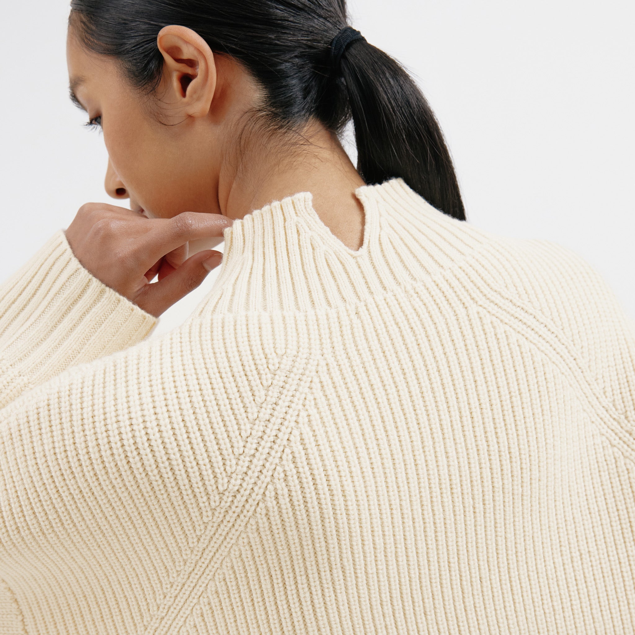 Re-Loved  Fishermans Rib Jumper - Size 14