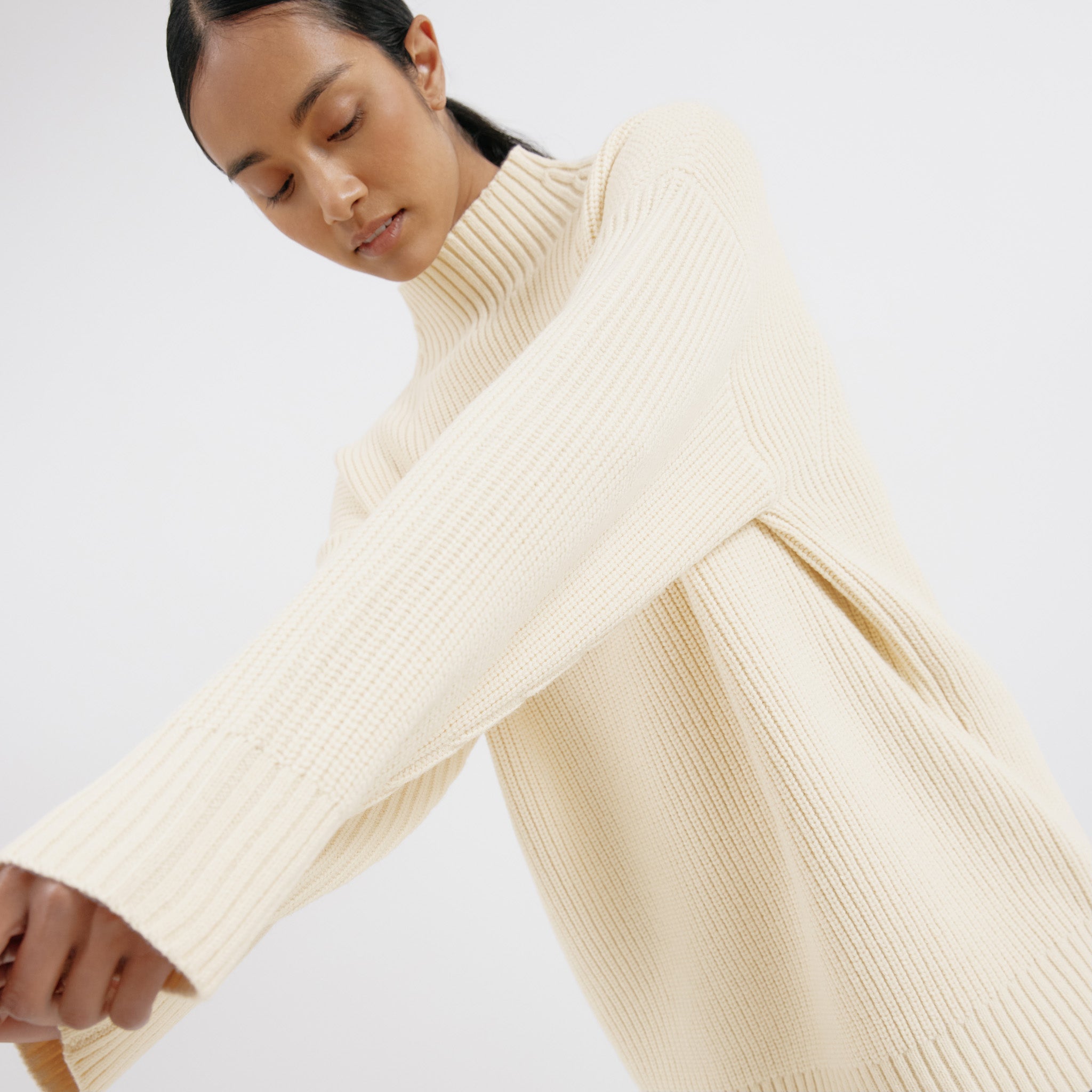 Re-Loved  Fishermans Rib Jumper - Size 14