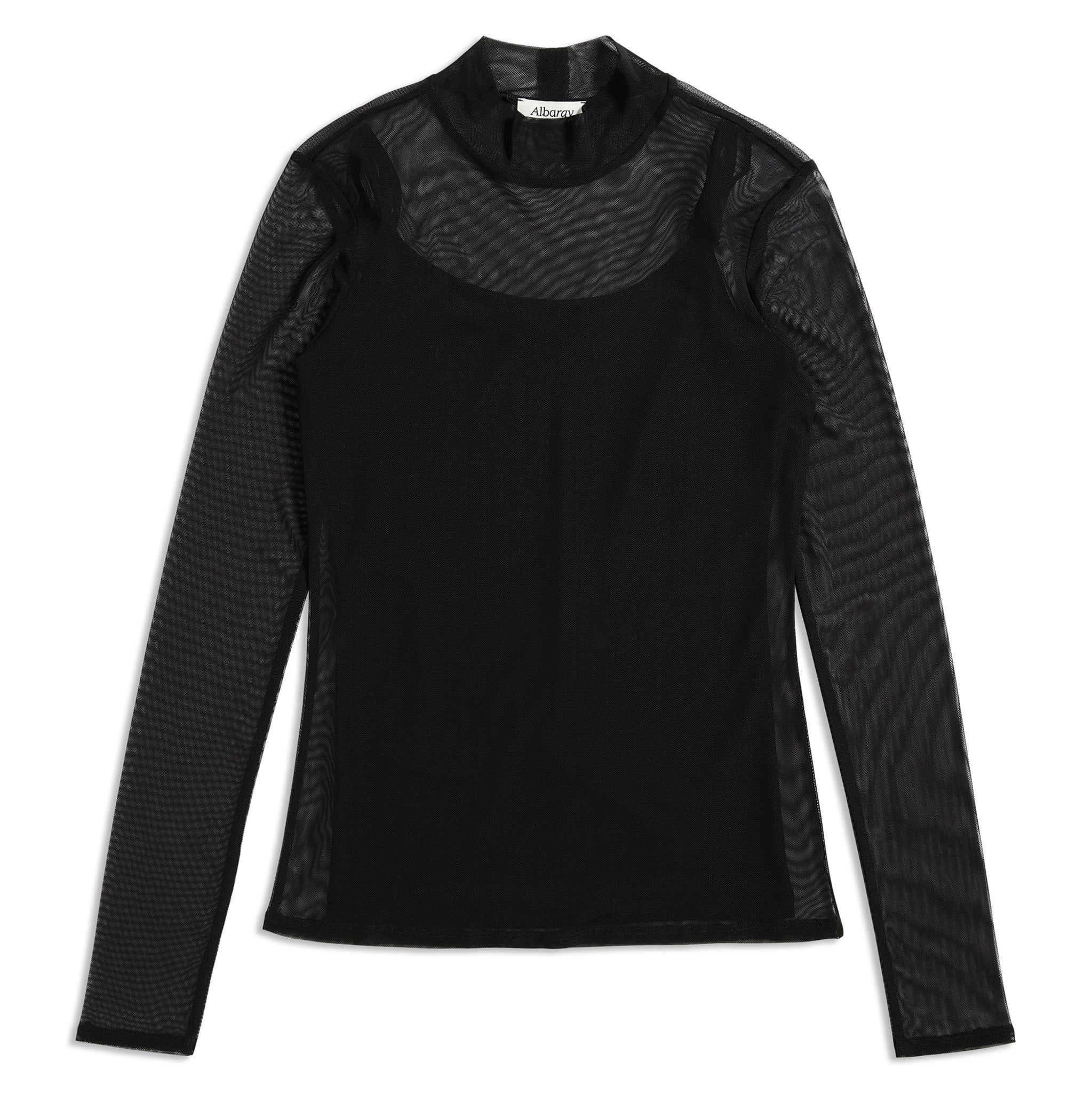 Re-Loved  Mesh Turtle Neck Top - Size 14