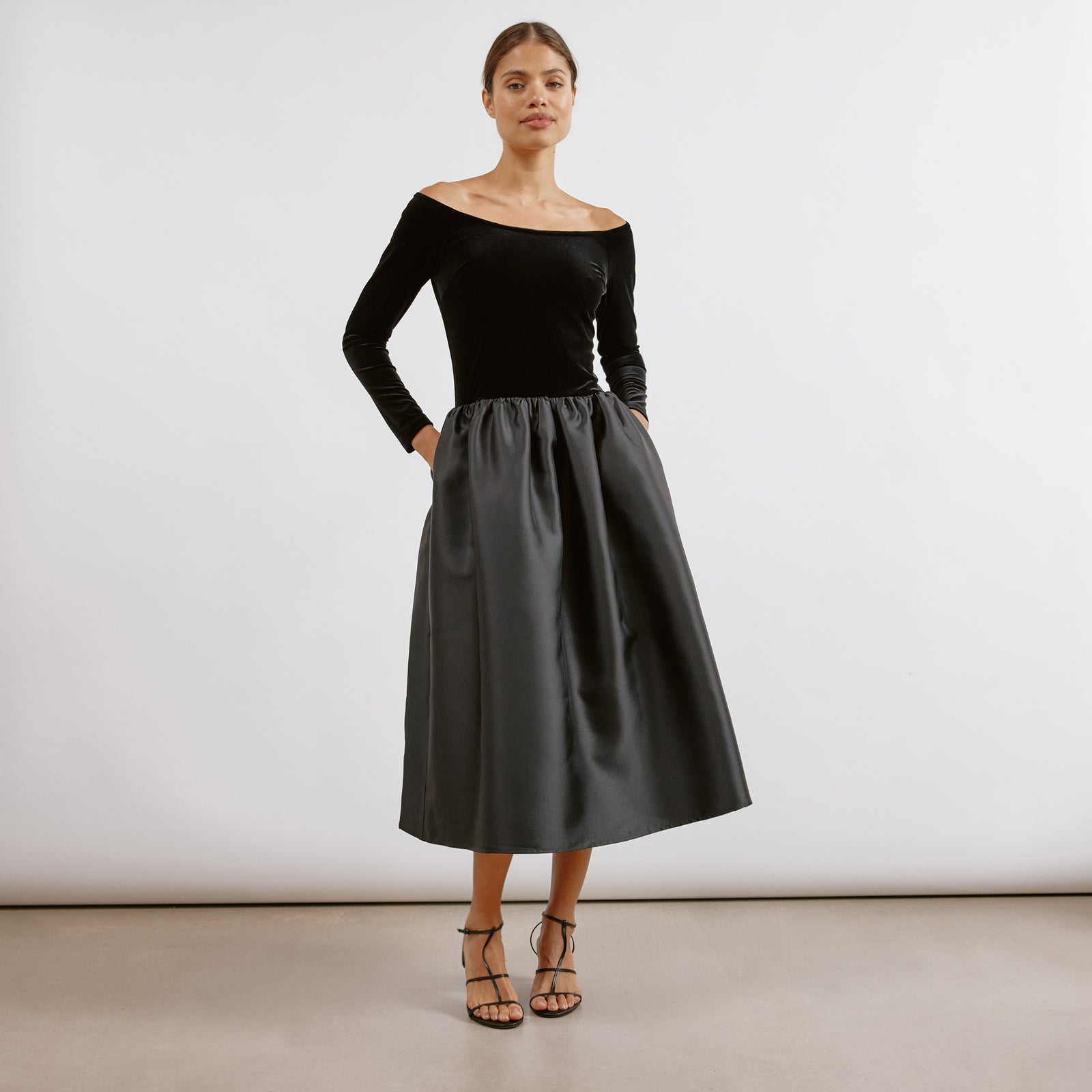 Velvet & Taffeta Dress