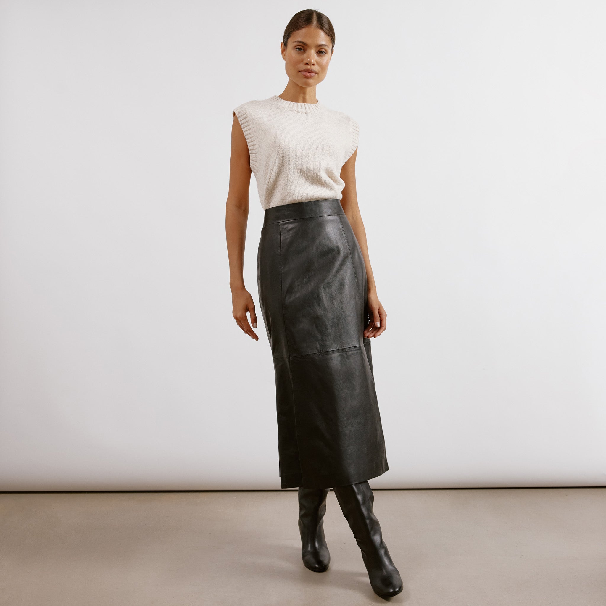 Monsoon M And S Faux Leather Skirt Pippa Faux Leather Skirt Silver