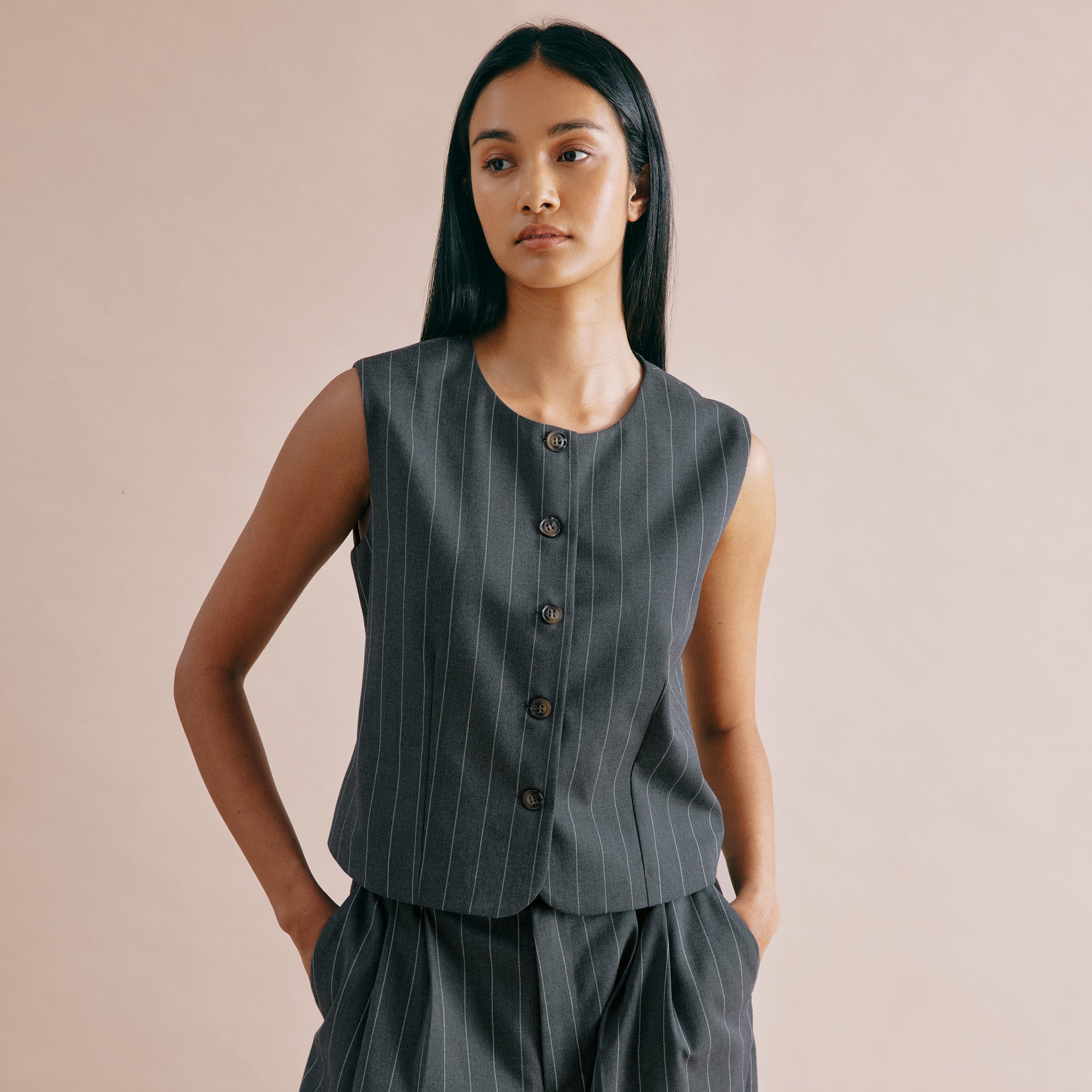 Pinstripe Waistcoat