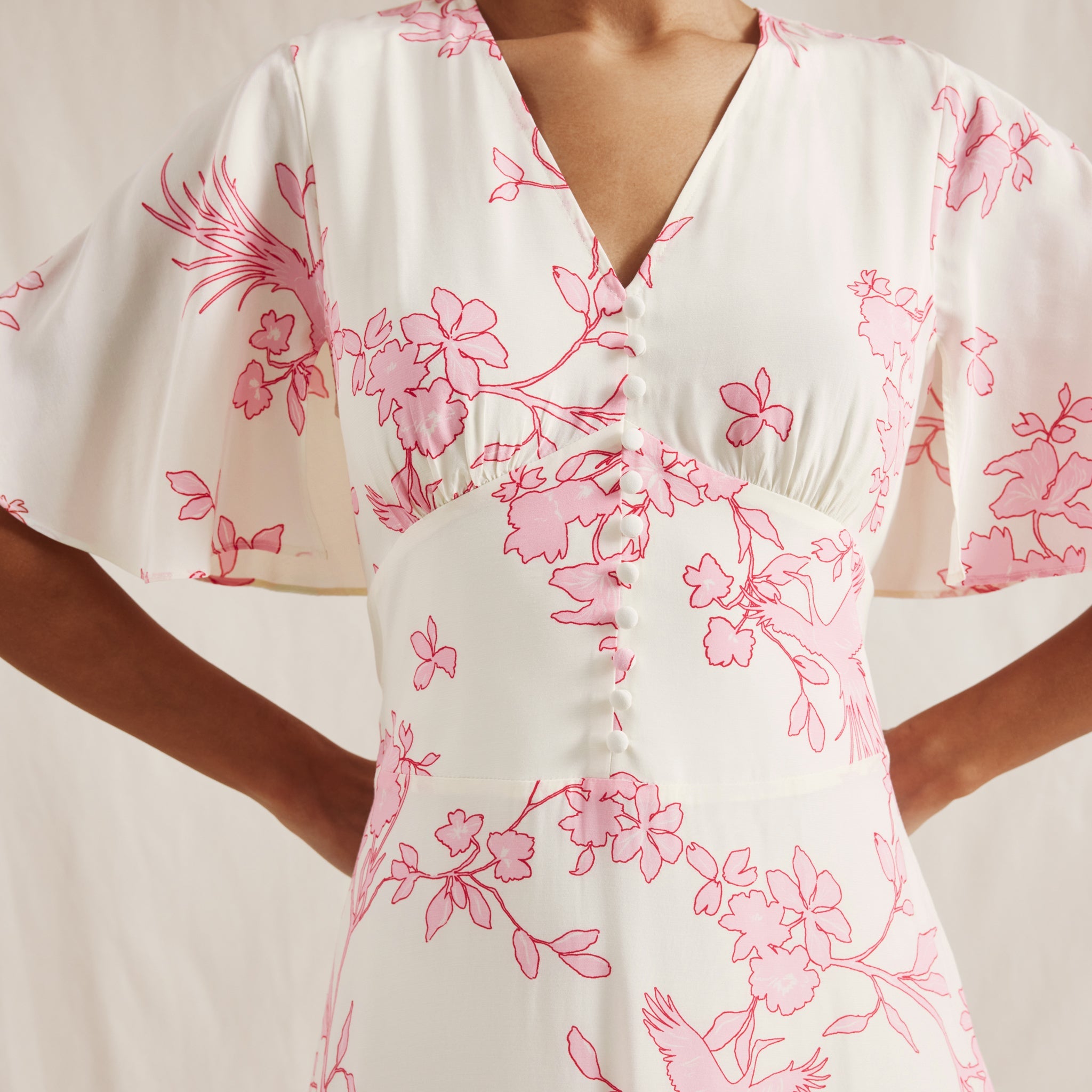 Re-Loved  Kimono Floral Dress - Size 8