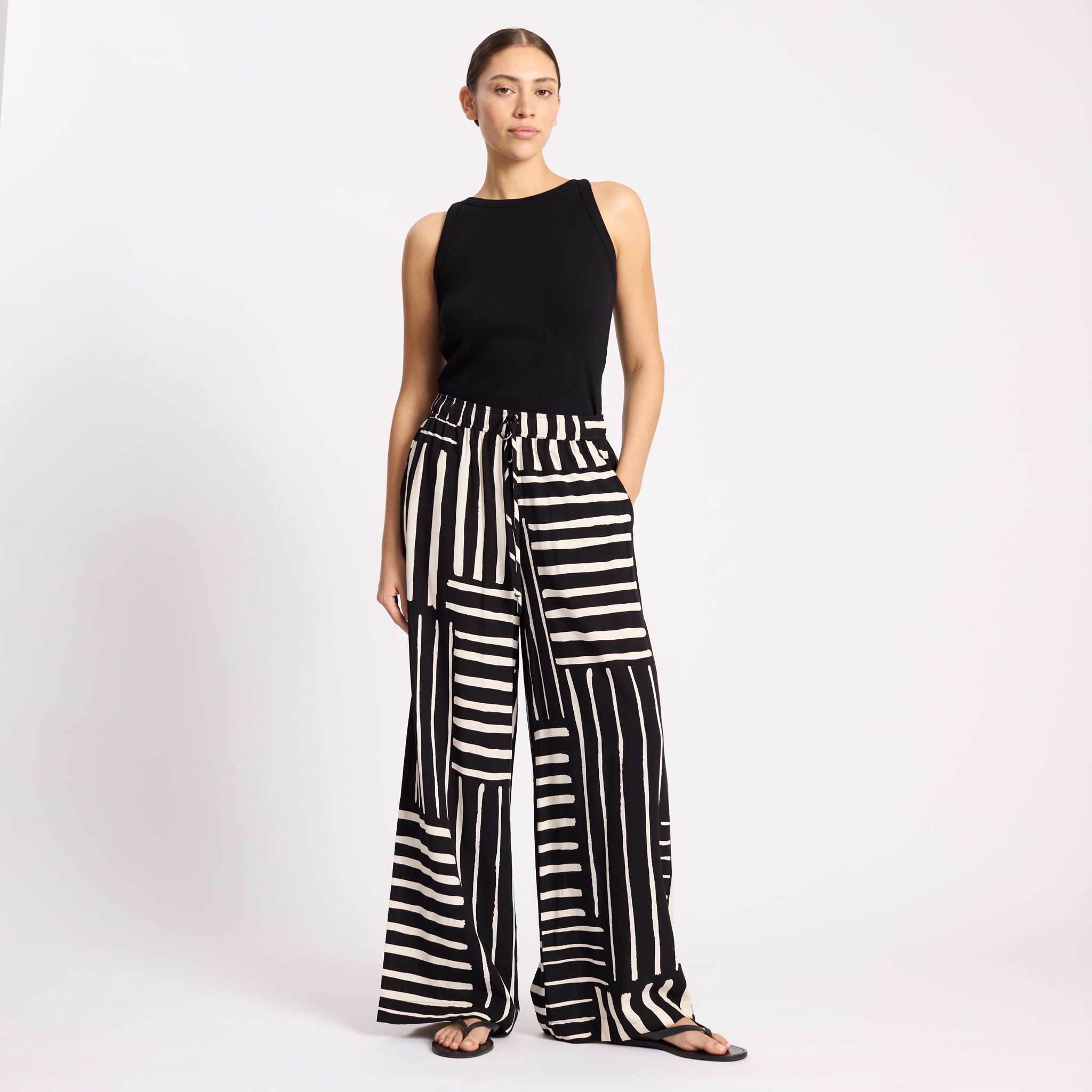 Patchwork Stripe Trouser