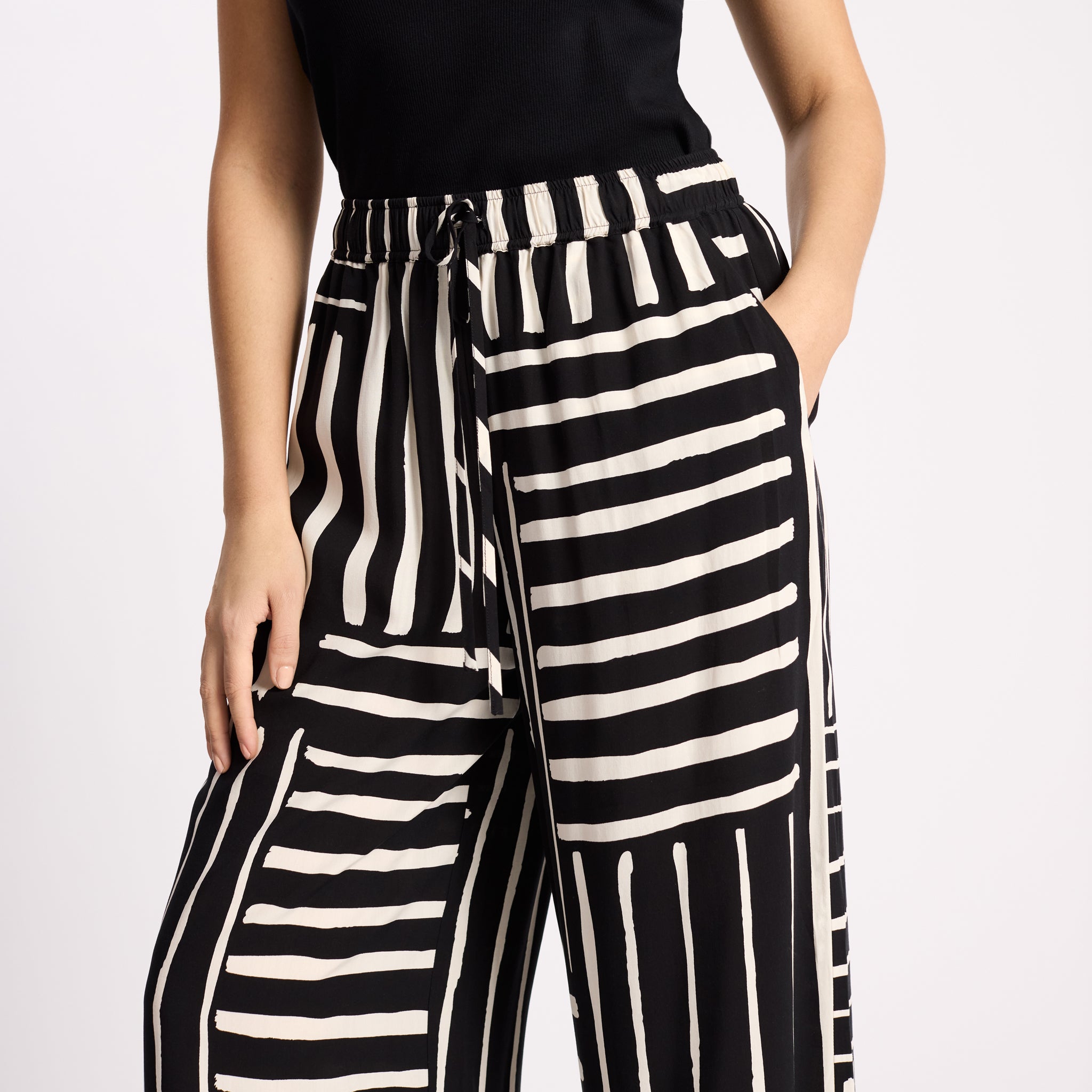 Patchwork Stripe Trouser